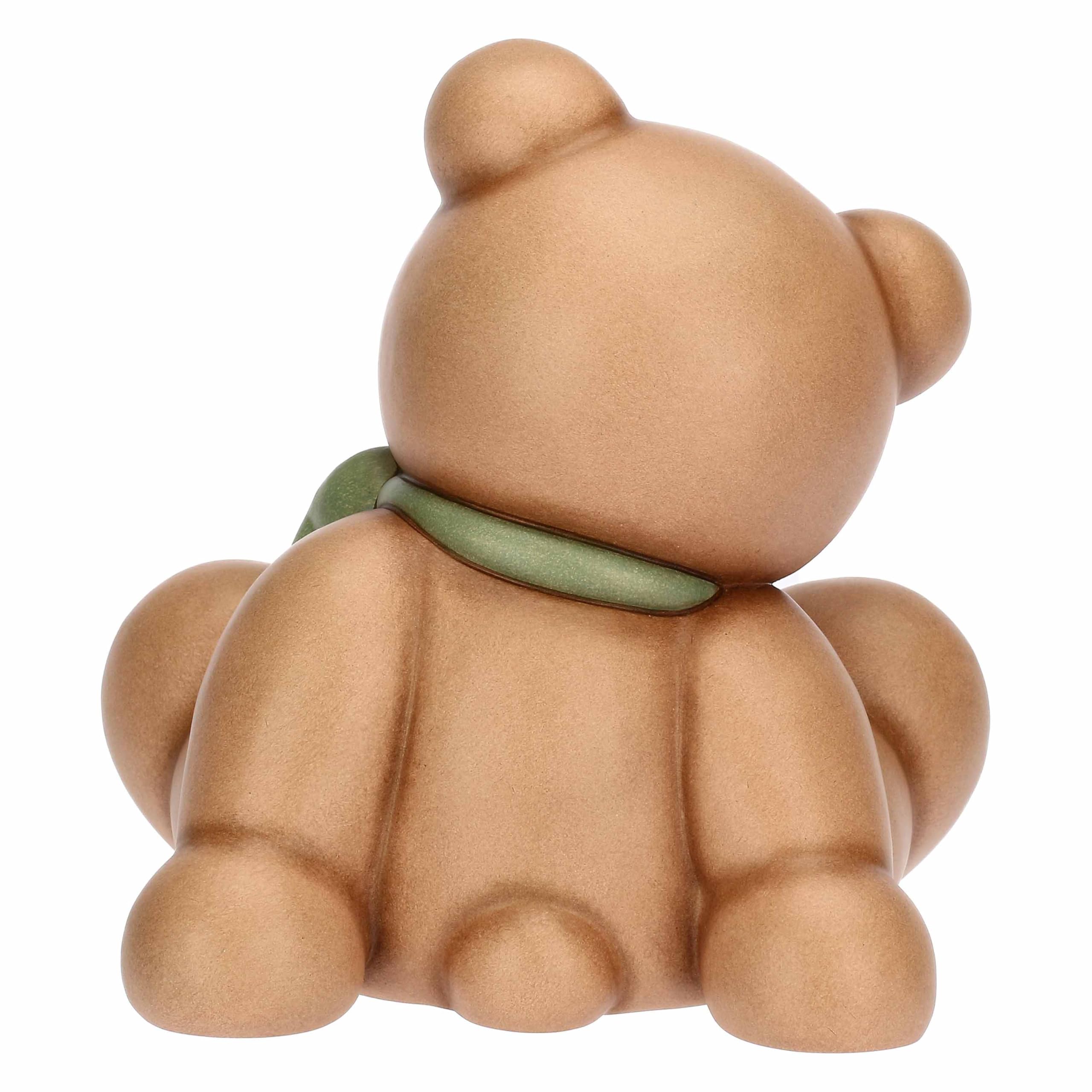 Thun Teddy con Fiocco, Grande, Ceramica, Collezione Altro novità 2025, 16,9 x 15,1 x 17,3 cm
