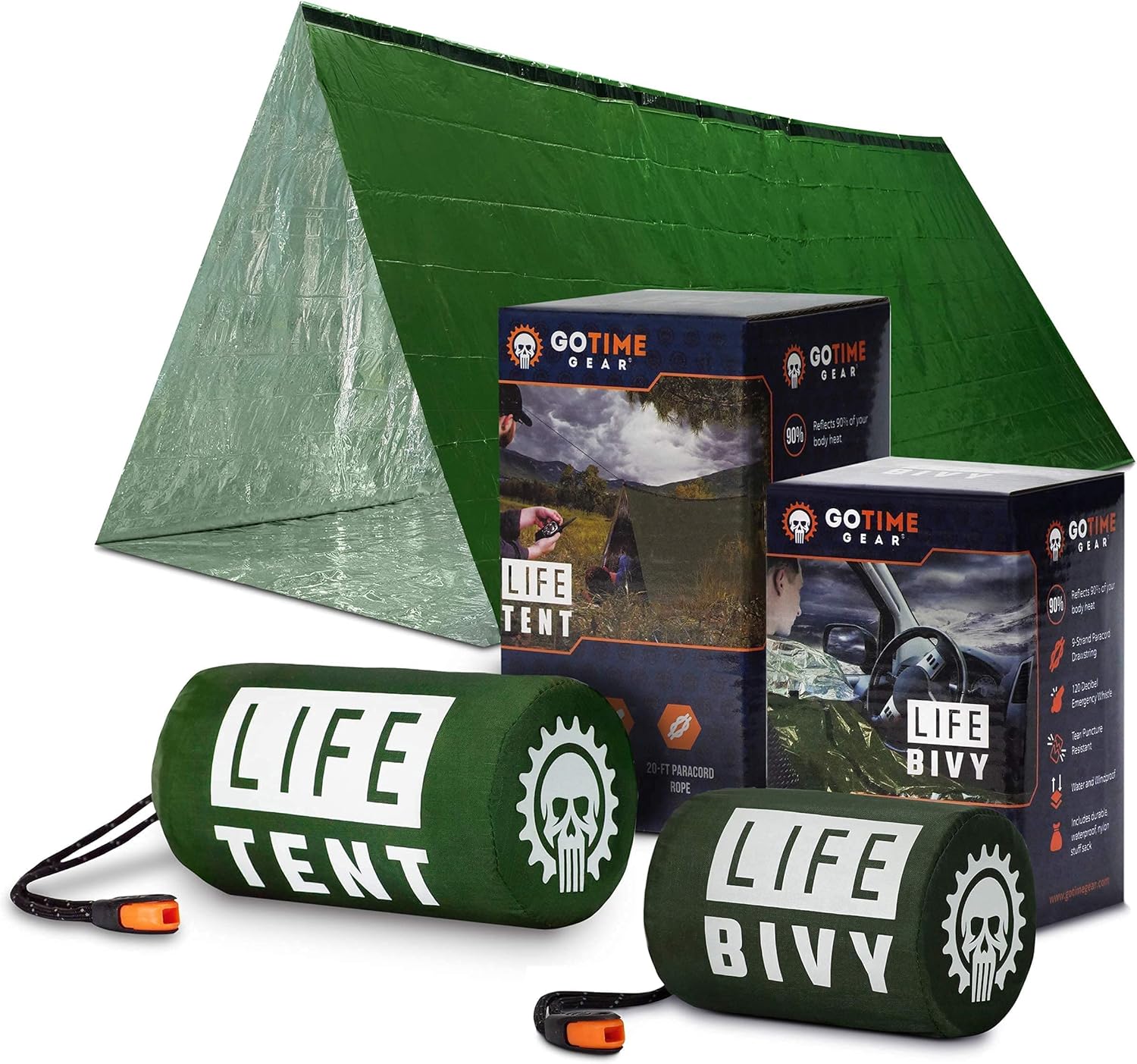 Go Time Gear Life Bivy Emergency Sleeping Bag Thermal