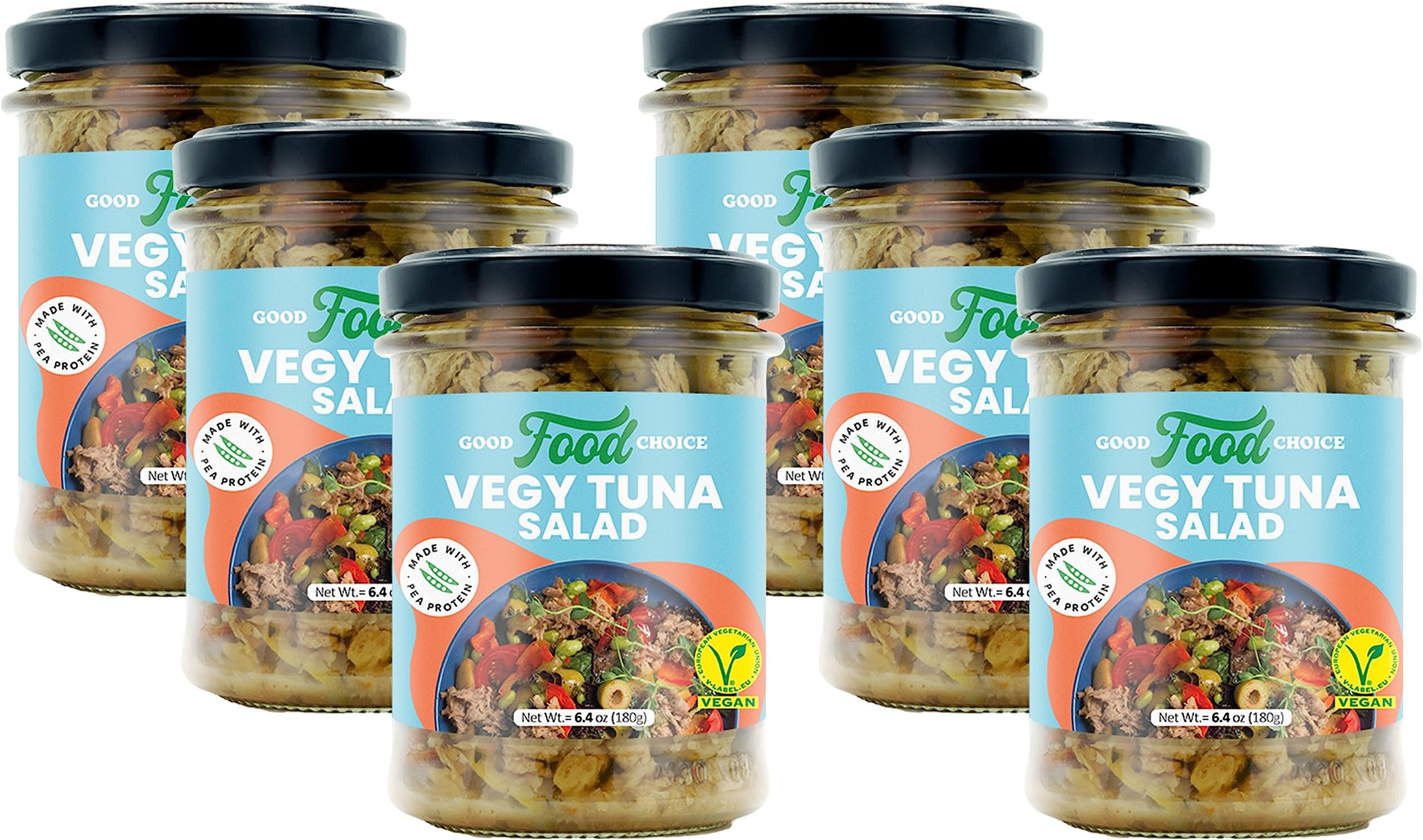 FISH PEAS Plant Based Vegan Food ITALIANO Salad With