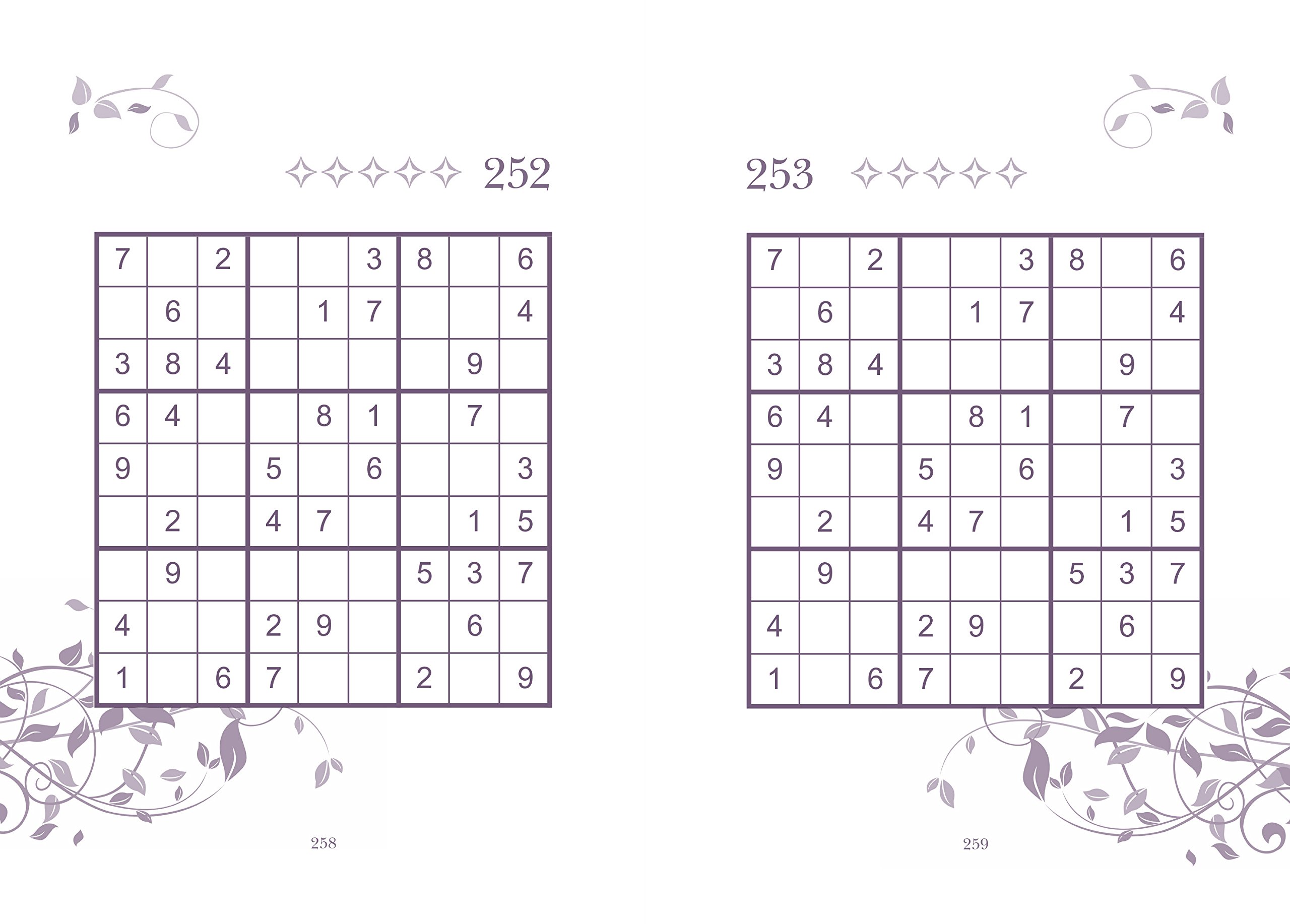 Sudoku: Over 250 Puzzles