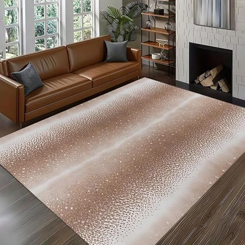 Fouiunler Antelope Print Area Rug 2x3ft Modern Faux Animal Skin Rug Soft Soft Fo