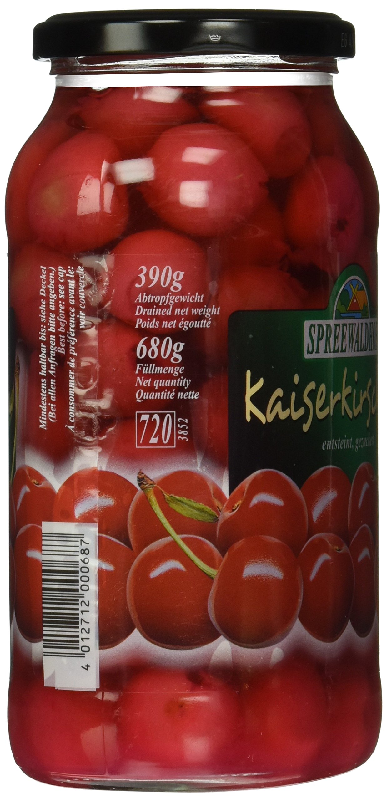 Spreewaldhof Kaiserkirschen entst, 6er Pack (6 x 680 g / 720 ml)