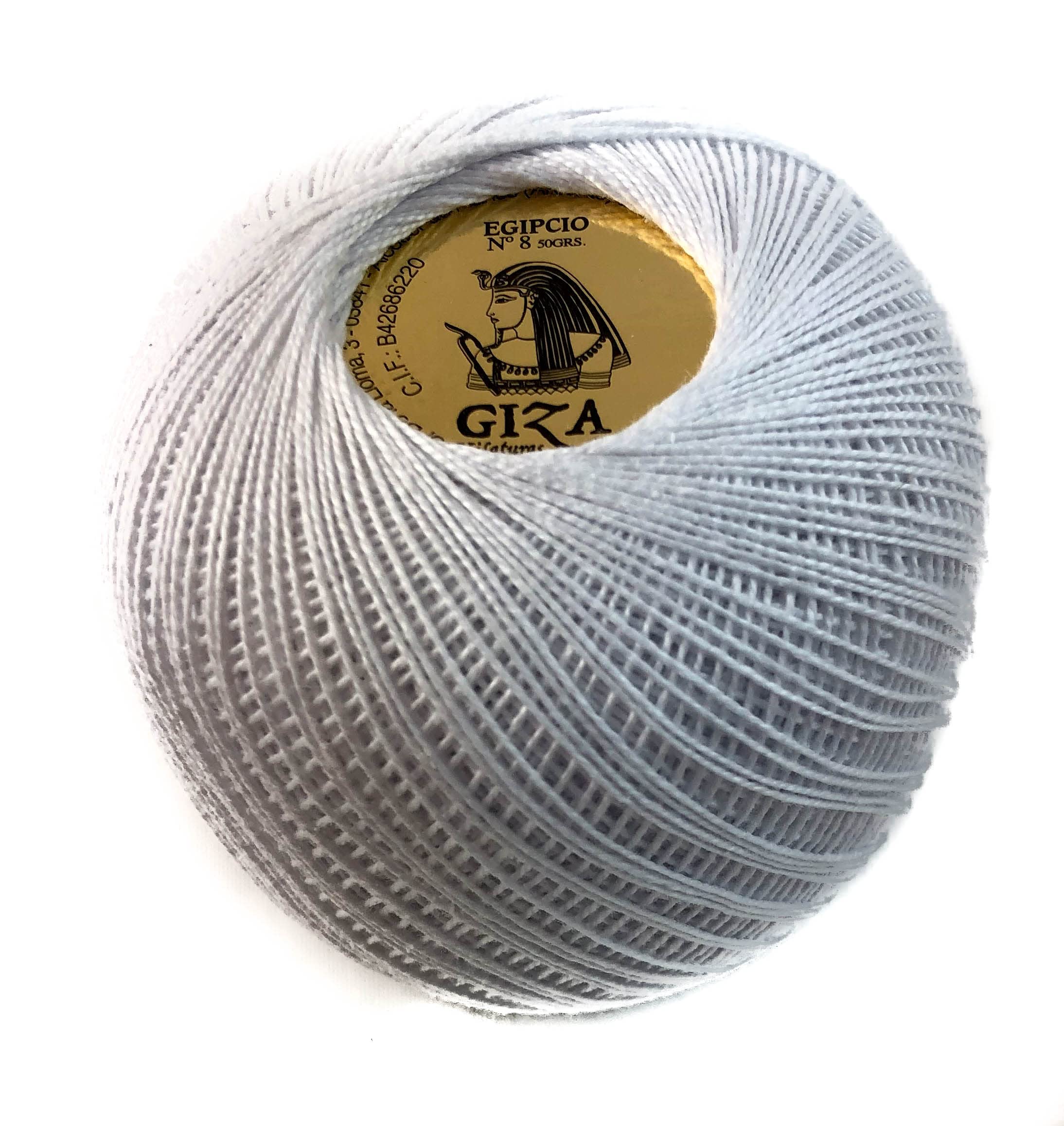OVILLO 50gr GIZA - Perlé Cotone 100% GIZA N°8 (Granate 1018) Per Uncinetto