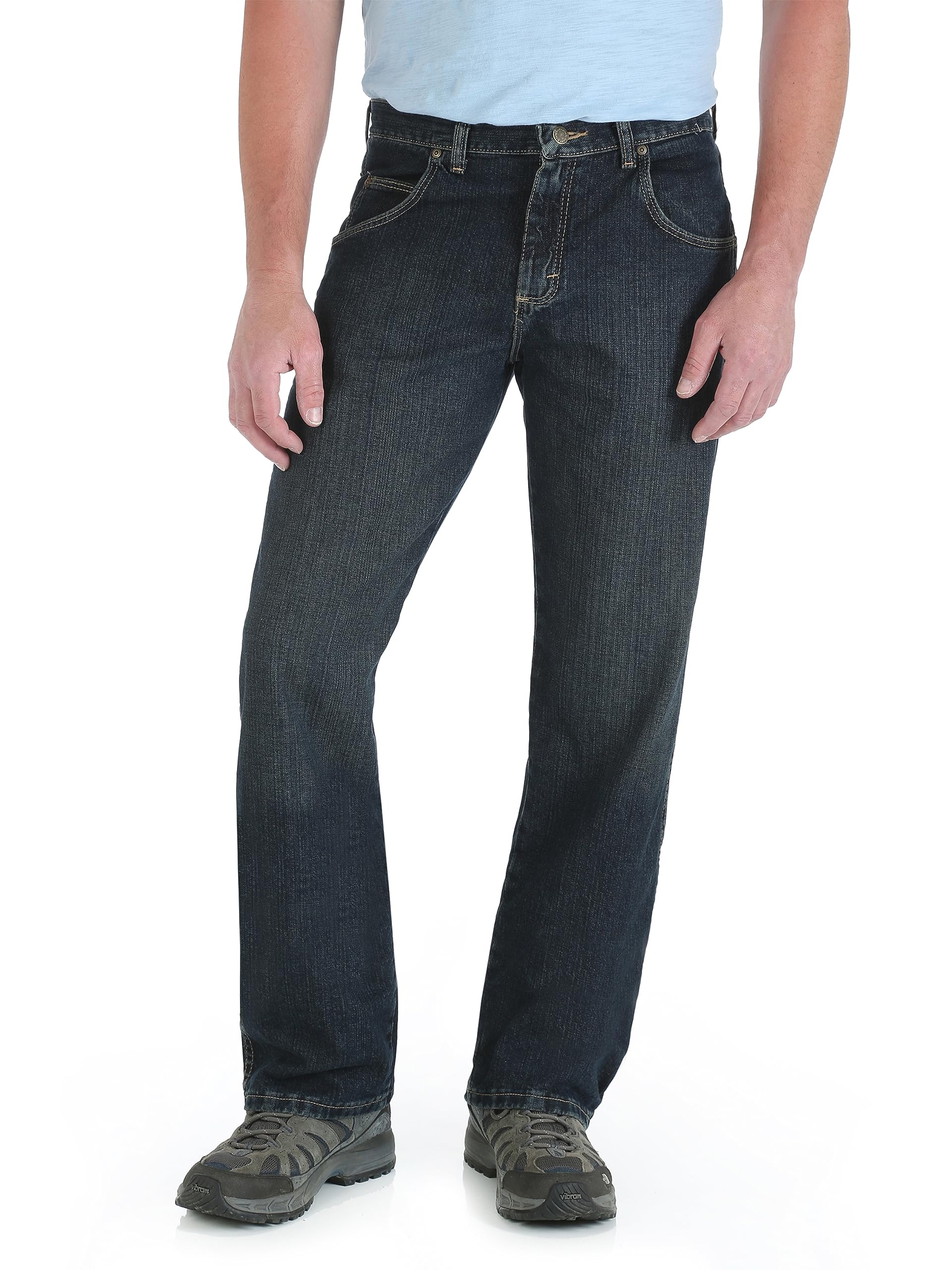 Wrangler Men's Rugged Wear Relaxed Straight-Fit Jean - Blue - 36W x 34L