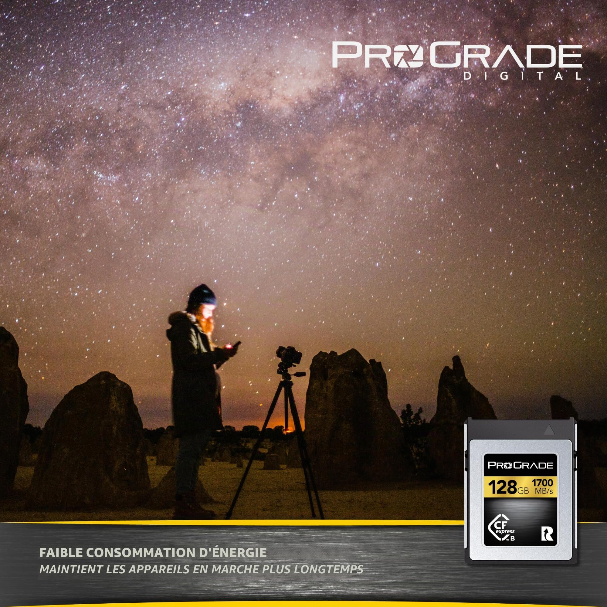 Carte mémoire ProGrade Digital 128 Go CFexpress Type B (Or)