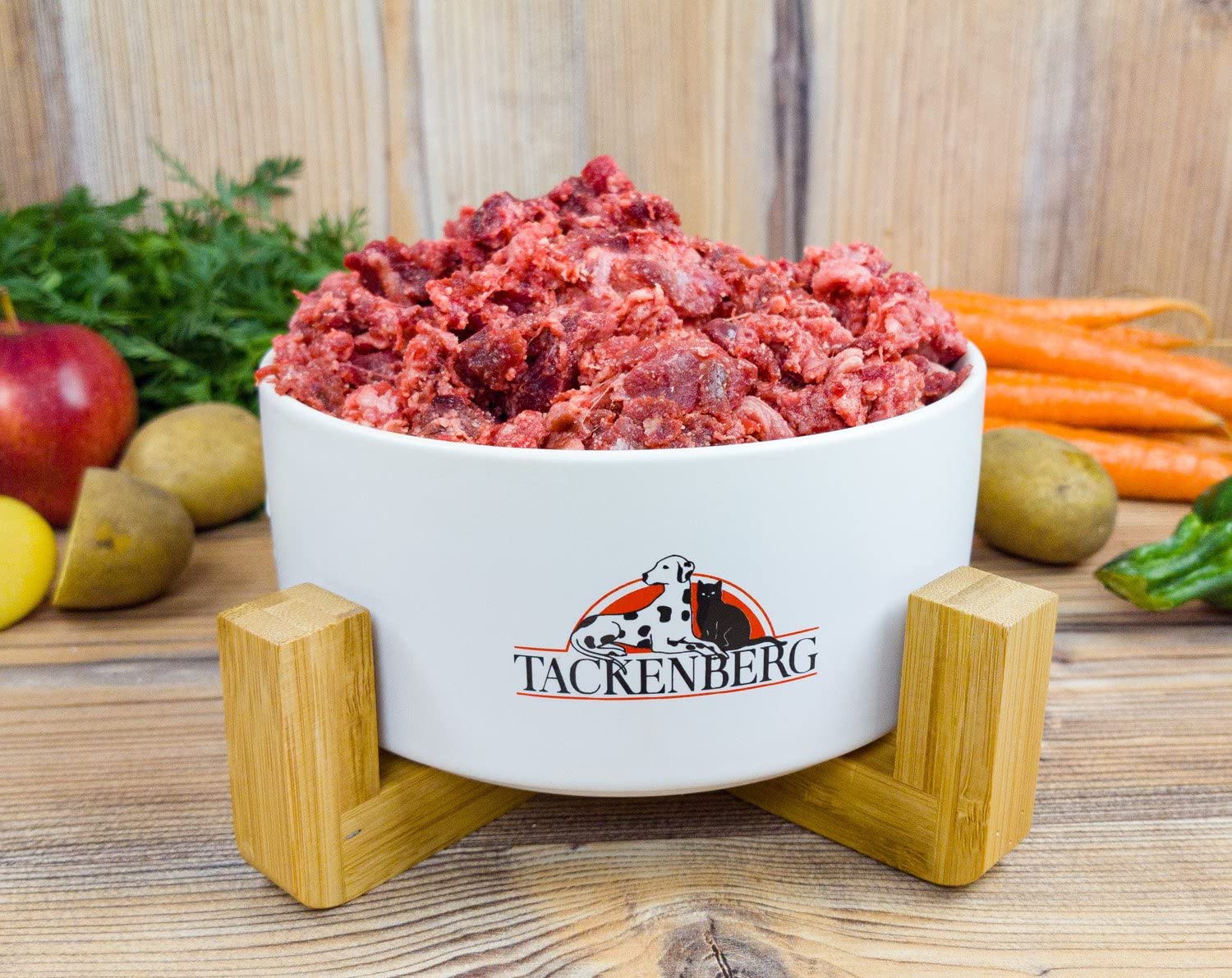 TACKENBERG Barf Rindfleisch für Hunde - 14 x 500 g - leckeres Frostfleisch als Hundefutter in Premiumqualität - geeignetes Gefrierfutter für deinen Vierbeiner - ohne Zusatzstoffe