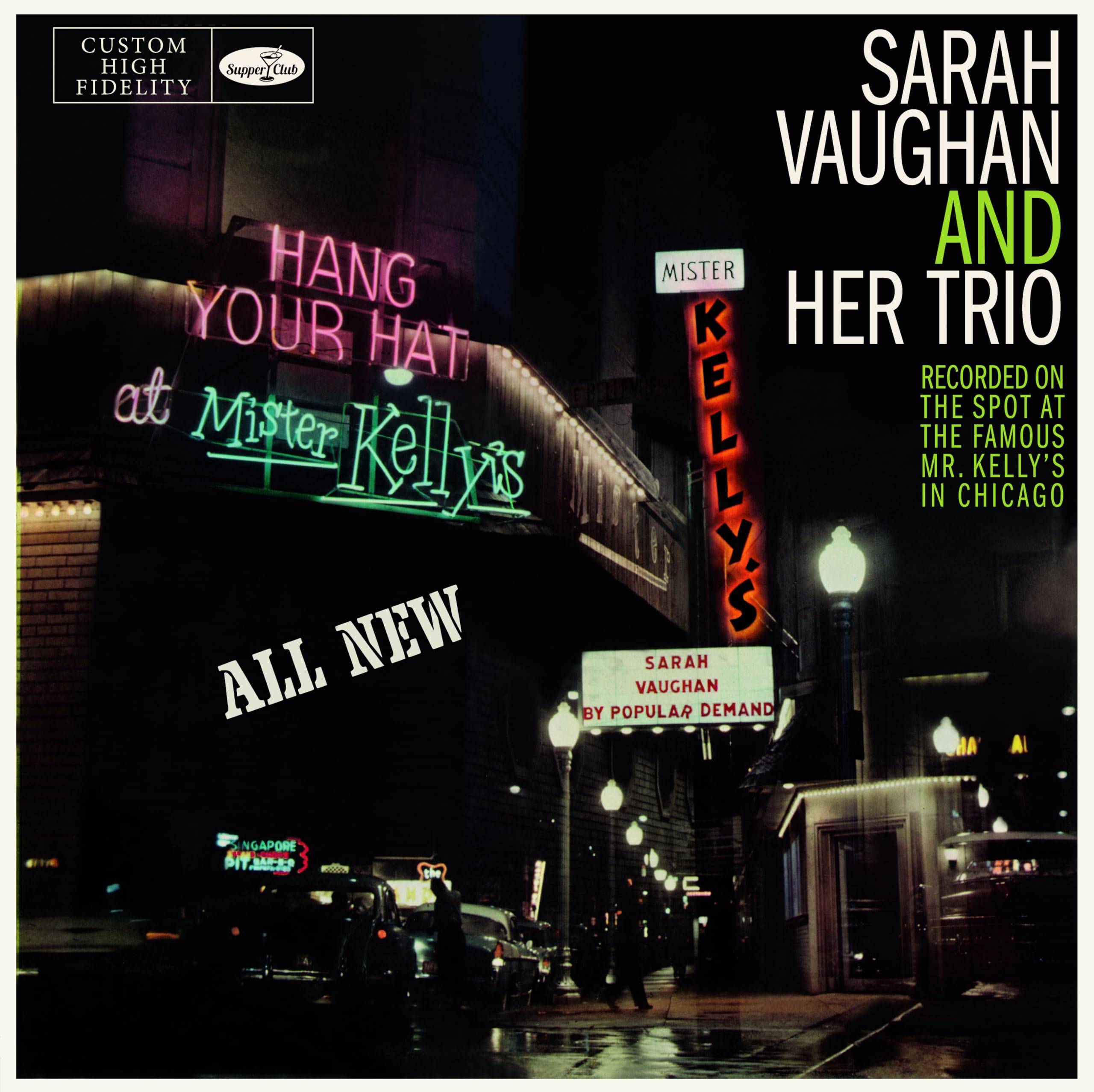 Sarah Vaughan and Her Trio At Mister Kelly's LP Vinyl 047SP NEW