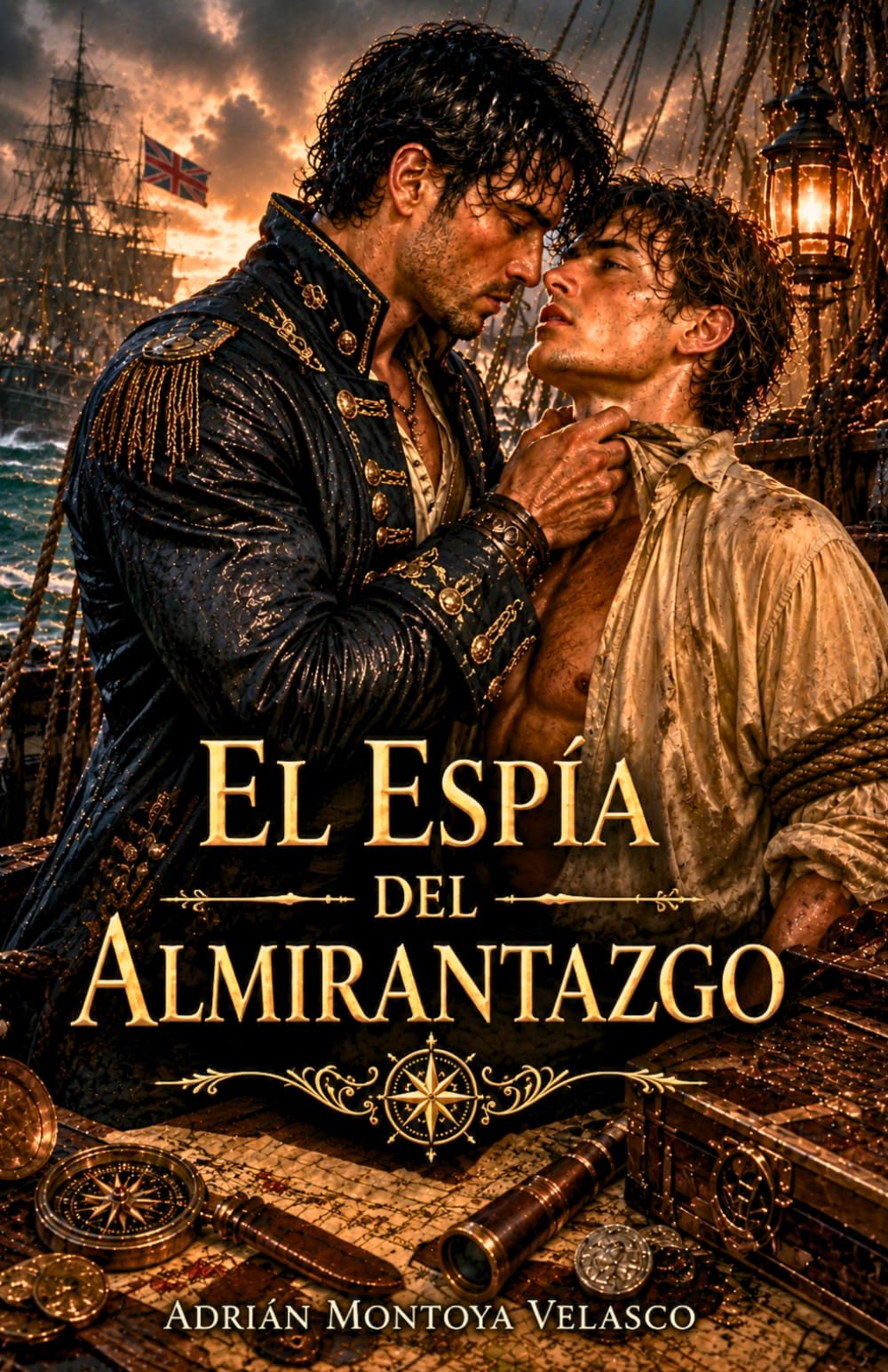 El espía del almirantazgo: Una novela de romance histórico MM, piratas y traición en el Caribe (Corazones bajo bandera negra)