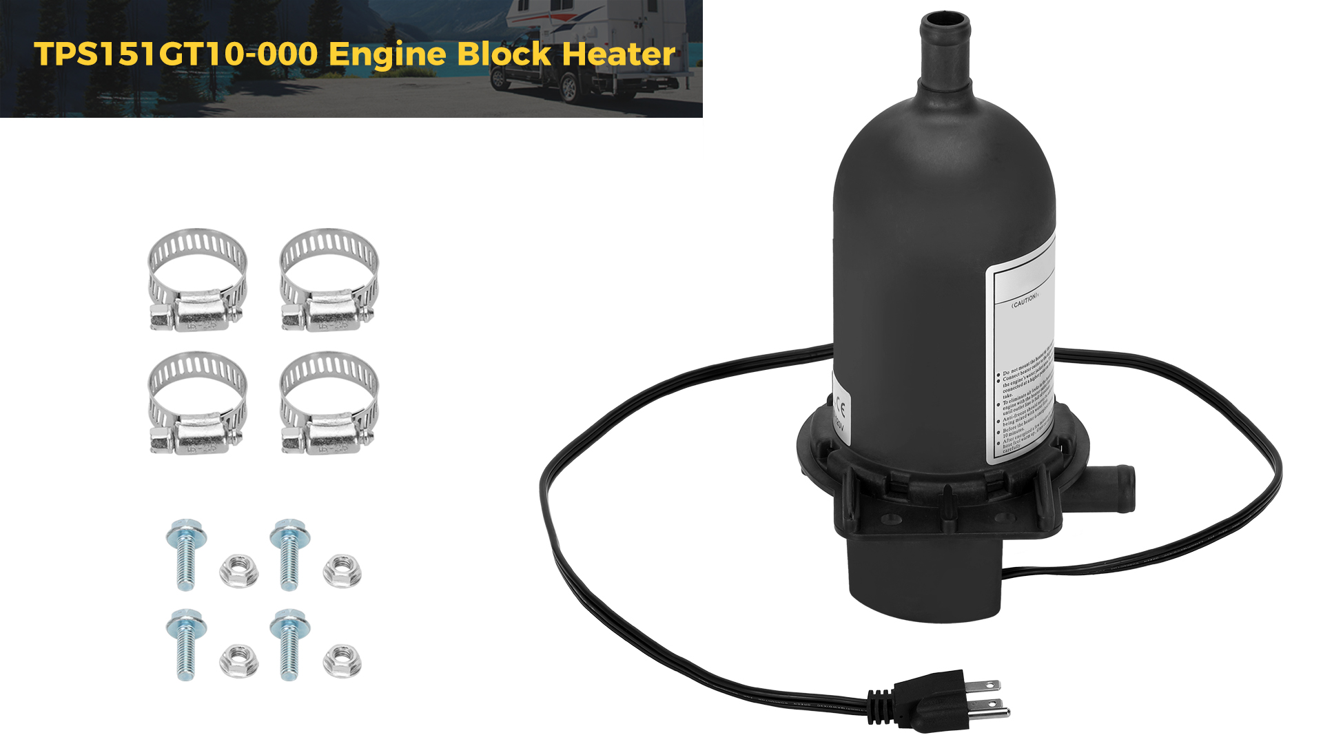Amazon.com: Drkerr TPS151GT10-000 Engine Block Heater compatible