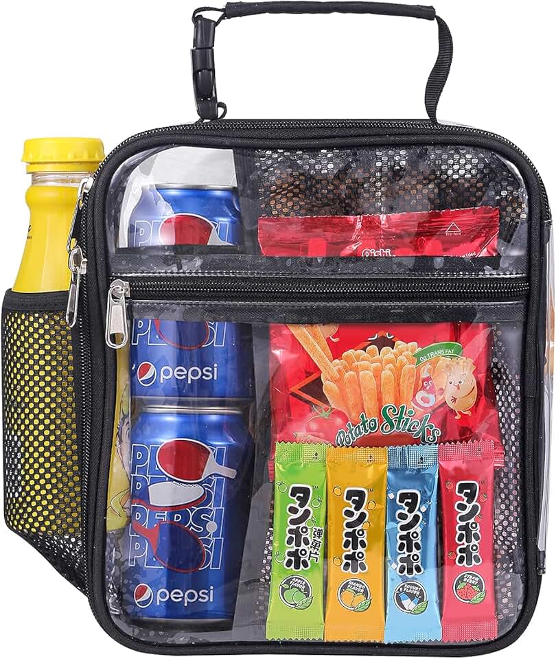 clear insulated lunch bag