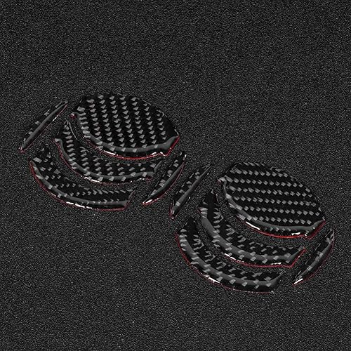 Miniatura 9 de Acouto Ajuste de ventilación de fibra de carbono para puerta de 350z 2006-2009 Interior de la puerta del automóvil, aire acondicionado, salida de