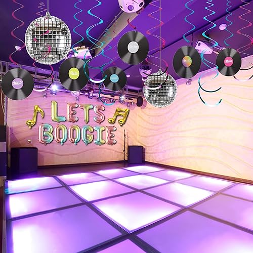 Miniatura 2 de Globos de discoteca y decoración, suministros para fiestas temáticas de los años 70, decoración de despedida de soltera, temática de música de