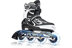 Papaison Adjustable Inline Skates for Kids and Adults - Beginners Youths &...