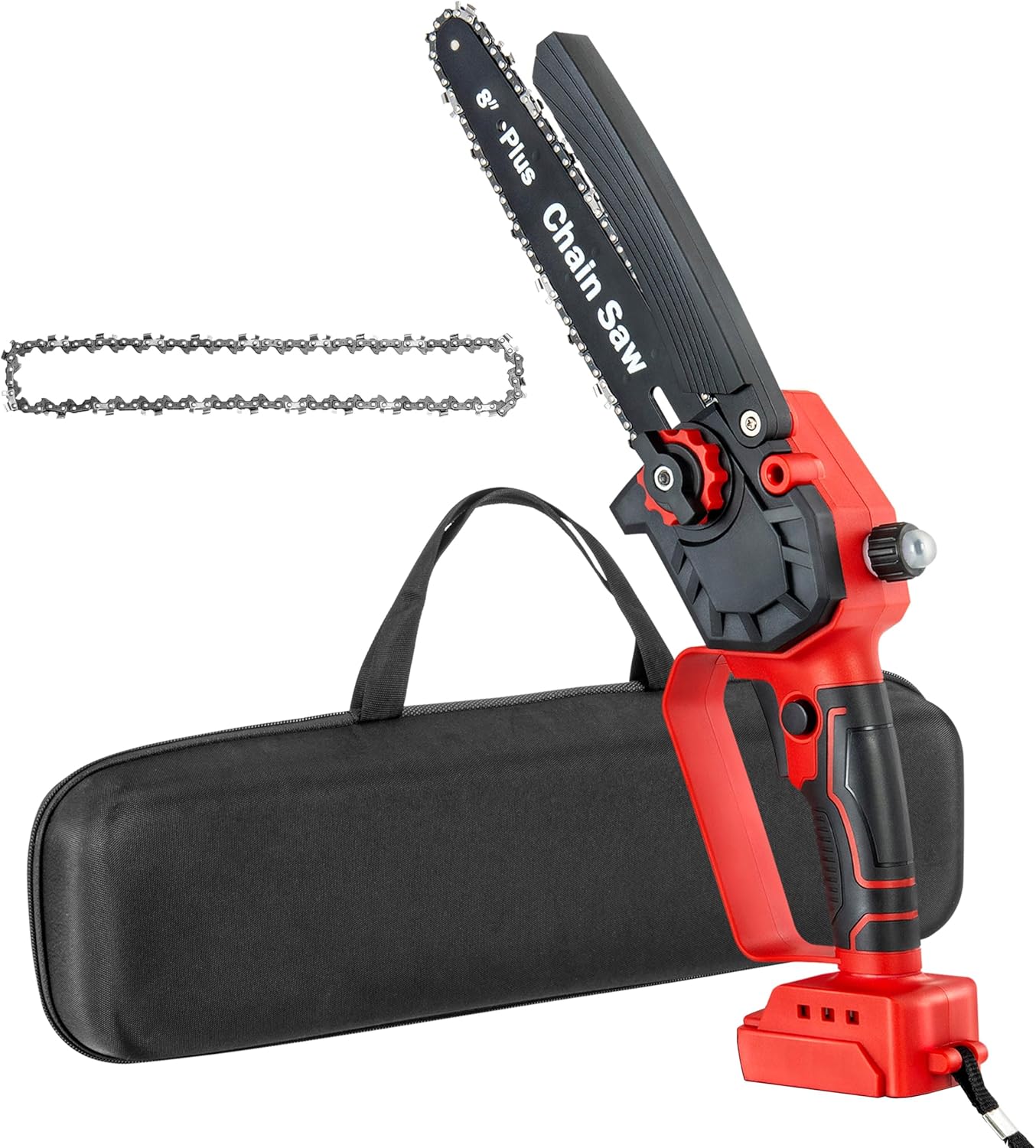 IRONFIST Mini Chainsaw 8-inch Compatible with Milwaukee M18 Batteries, Cordless Brushless Chain Saw with Oiler, Safety Lock for Tree Trimming,Wood Cutting (NO BATTERY) 8" Chainsaw for Milwaukee