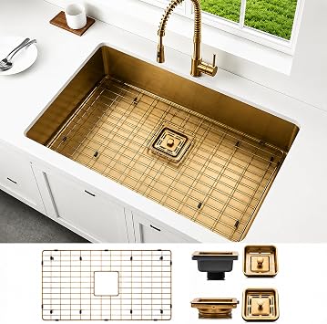 Strictly Sinks 32 Undermount Single Bowl Kitchen Sink Brushed Copper