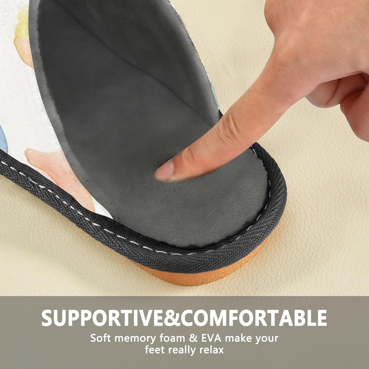 Rainbow Cloud House Slippers – Cozy Fuzzy Slippers for Guests, Washable & Disposable, Perfect for Shoeless Home, Spa & Hotel Use A110666