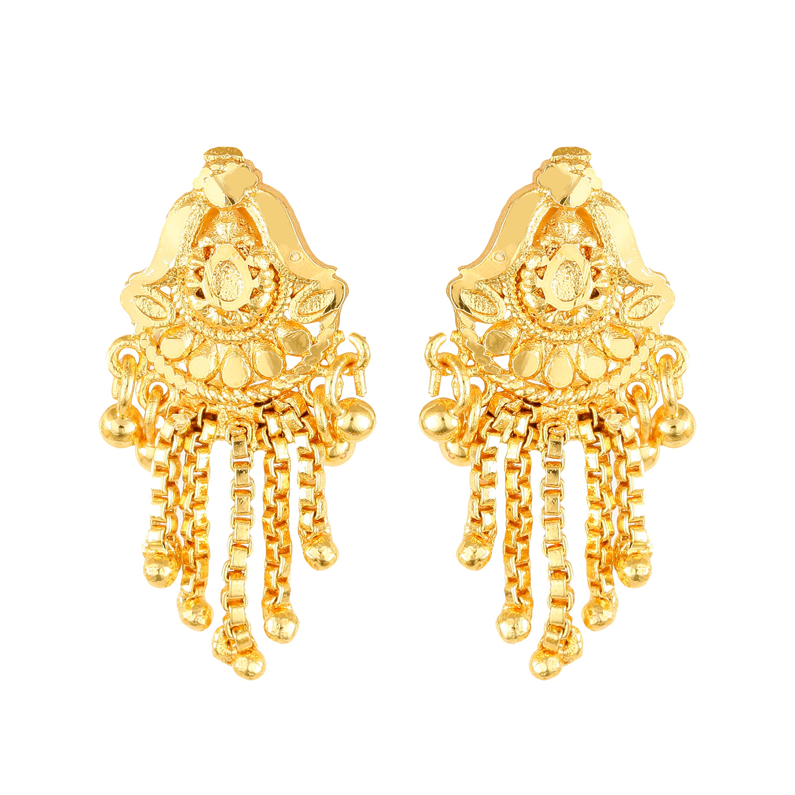 Vighnaharta Allure Glittering Gold Plated Screw back alloy dangler studs Earring valentine day gift valentineday gift for her gift for him gift for women gift for men love gift gifts ValentinesDay2023 for Women and Girls [VFJ1634ERG ] (B09T6TCX8M) Amazon Price History, Amazon Price Tracker
