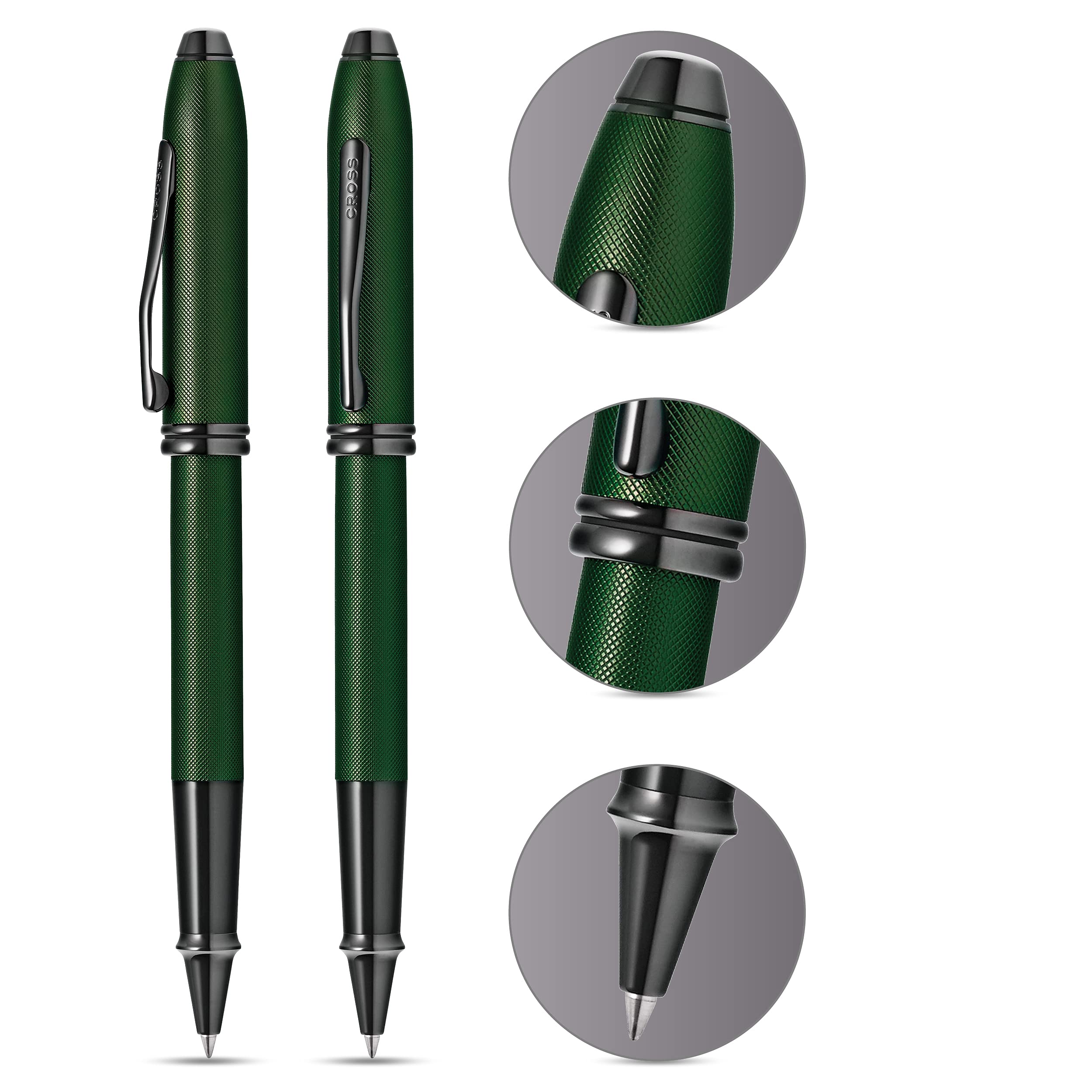 Amazon.com: Cross Townsend PVD Micro-knurl Rollerball Pen