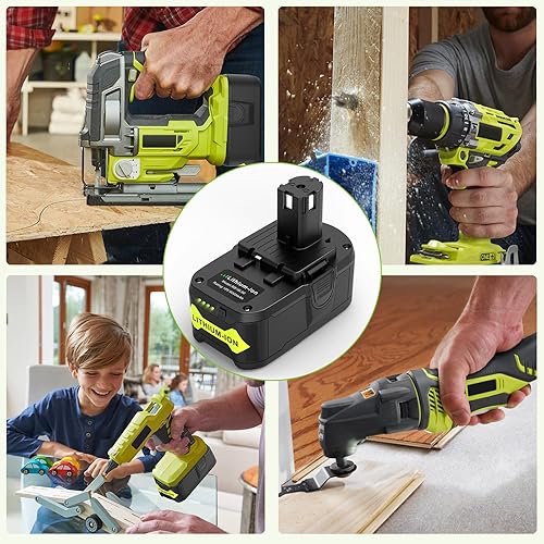 Miniatura 8 de Cargador rápido actualizado P117 21V 3A + 6.0Ah 18V RB18L50 Combo de batería de litio para RYOBI P108 P102 P104 baterías de herramientas