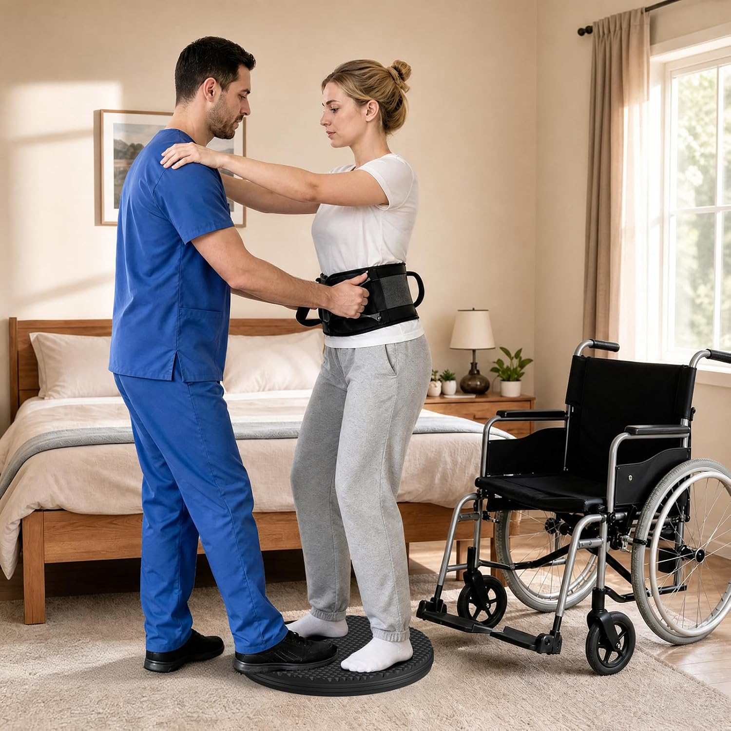 Pivot Disc for Transfers, 16" Transfer Disc for Elderly, Disabled& Patient