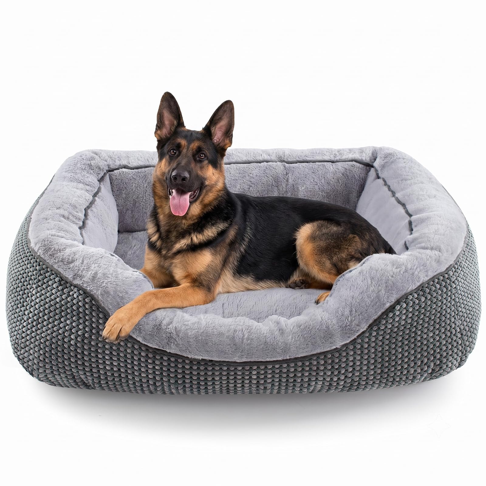 INVENHO XL Dog Beds Large Sized Dog, Washable Orthopedic Warming Soft Sleeping Durable with Anti-Slip Bottom