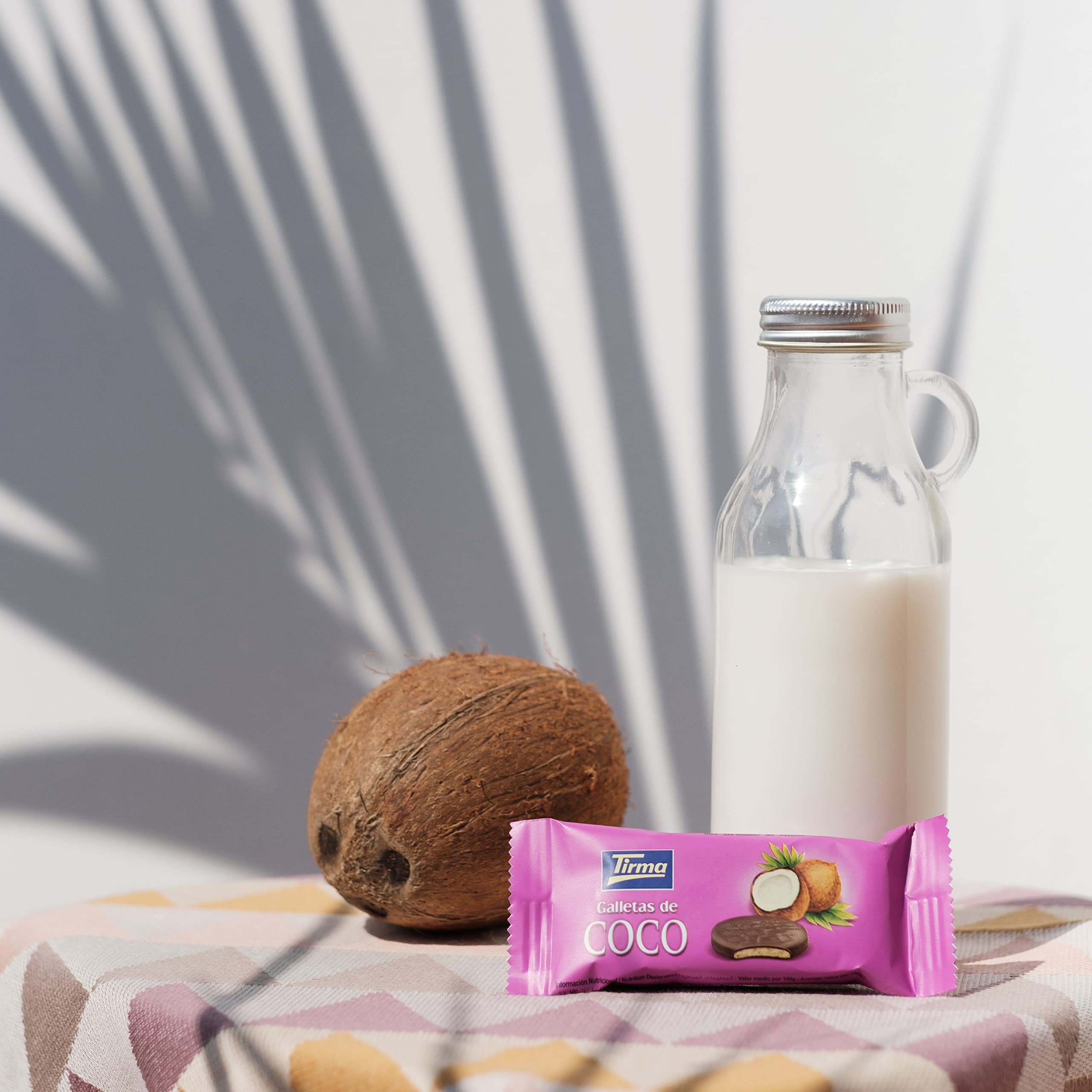 Tirma Galletas con Coco Bañadas en Chocolate con Leche 200g Snack Dulce Canario