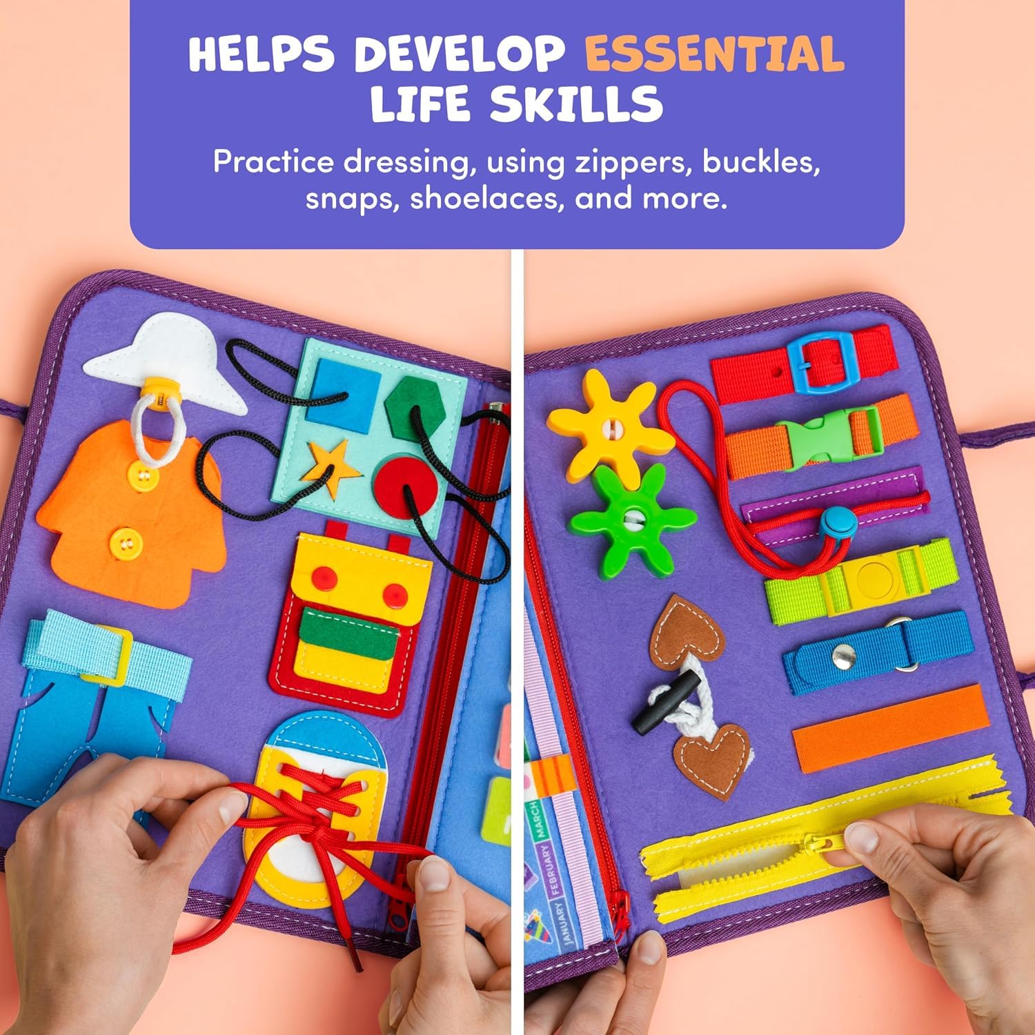 Toddler Busy Binder - Montessori Activity Book -2 Toddler Busy Binder - Montessori Activity Book -2