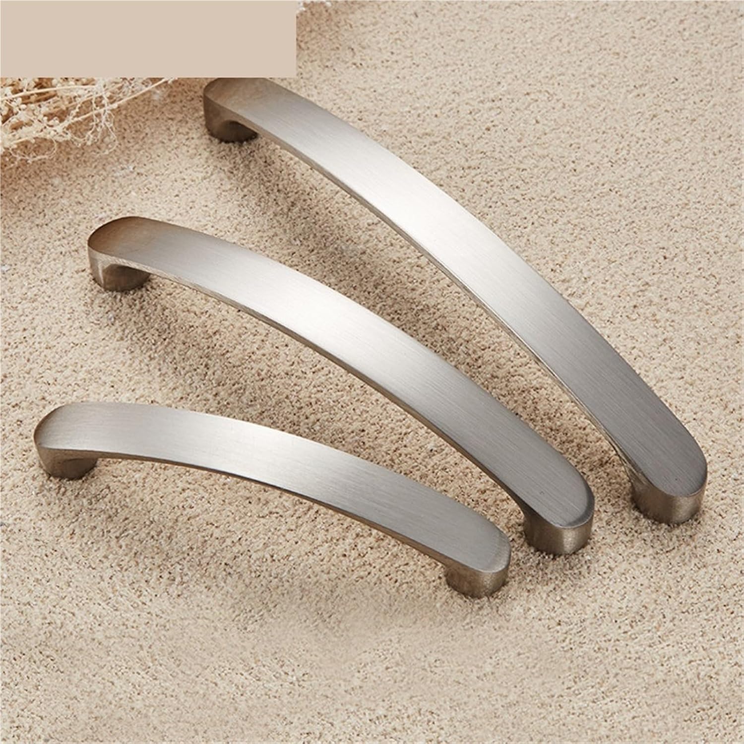 Cabinet Handles Knobs Aluminum Alloy Door Kitchen Knobs Brushed Cabinet Pulls Drawer Furniture Handle Hardware 1Pcs(128mm)