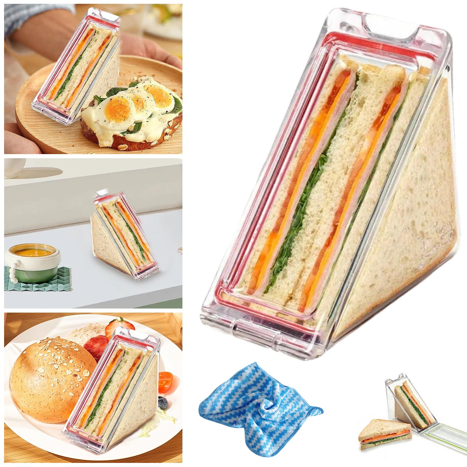 TATAY Cold Meat Containers For Fridge | Set Of 3 Mini | Fridge Storage | Removable Lid, Stackable | Microwave, Freezer And Dishwasher Safe | BPA-Free