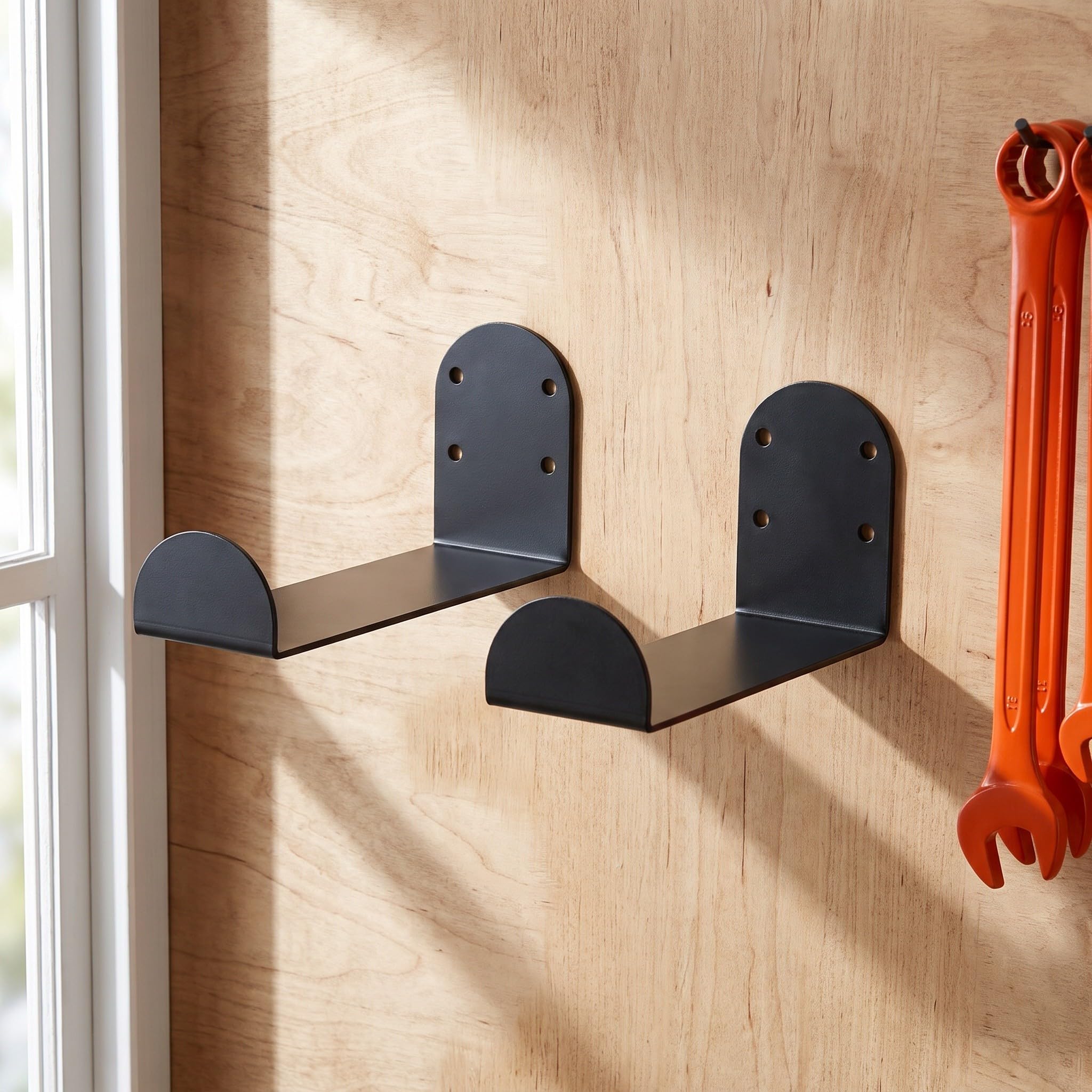 6 Pezzi Supporto da Parete per Snowboard e Skateboard in Metallo