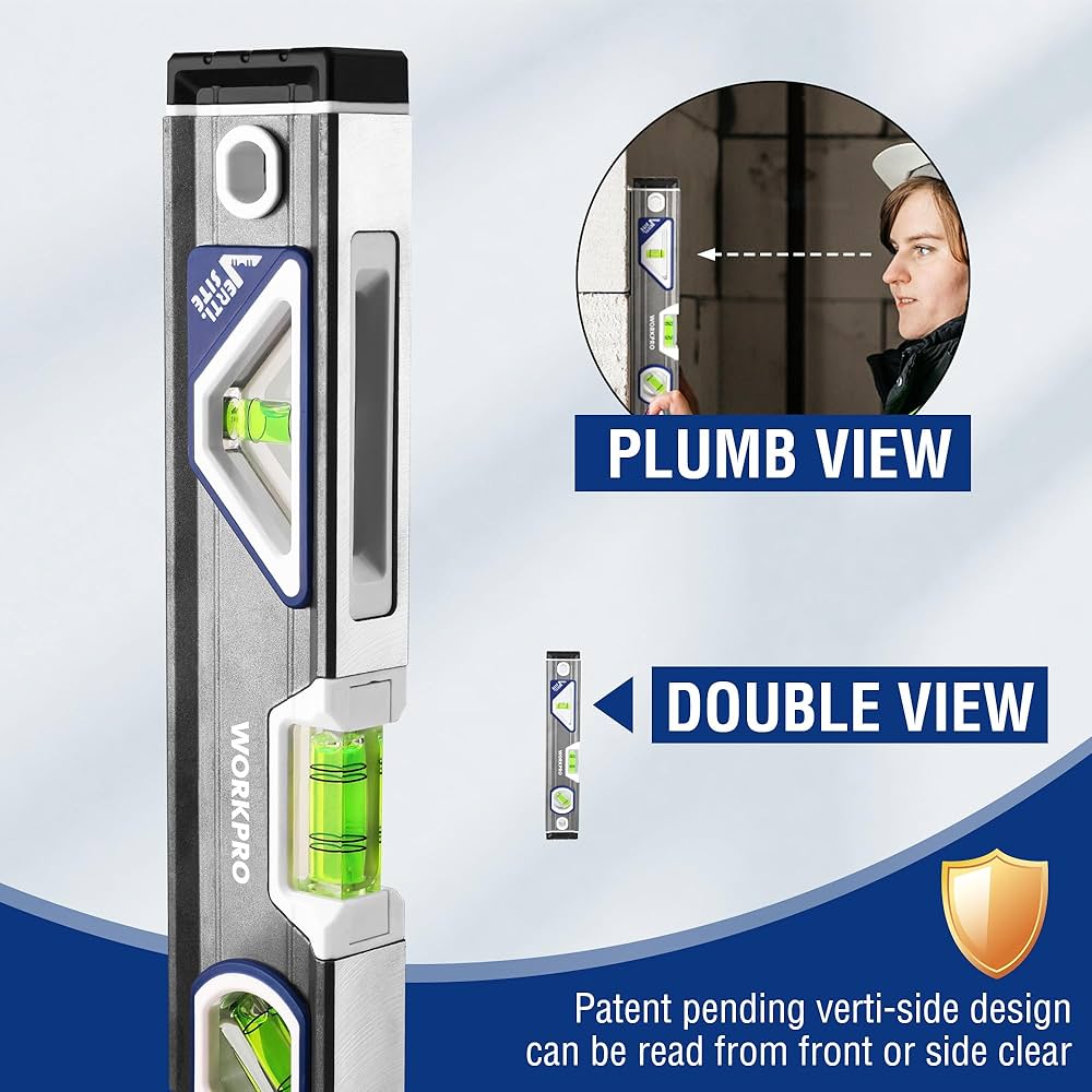WORKPRO 10 Inch Torpedo Level, Small leveler tool with 3