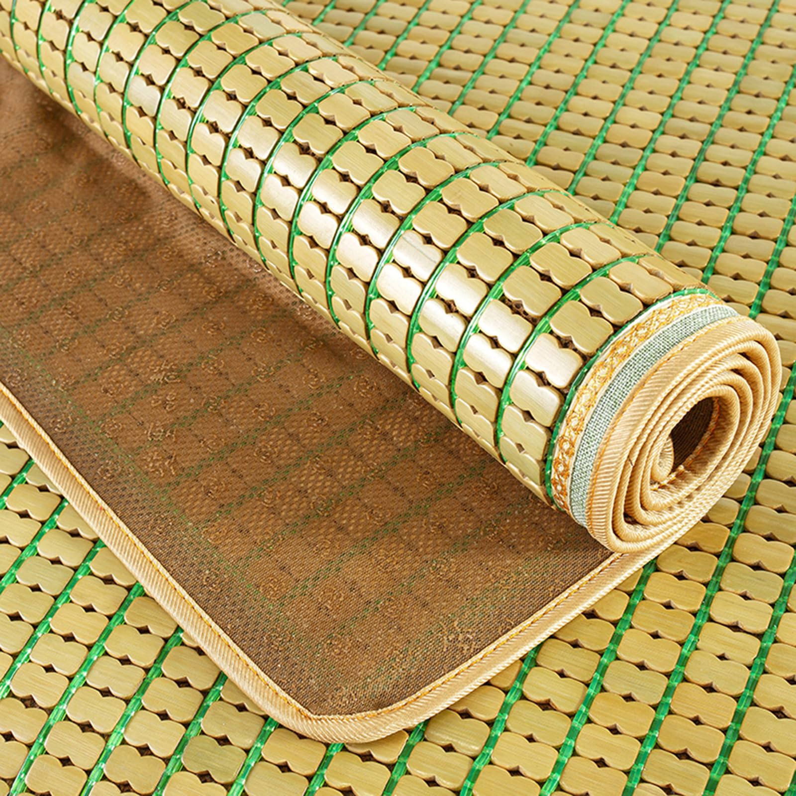 AYUWQZX Bamboo Summer Sleeping Mat, Multiple Sizes, Folding Cooling Pad(70x150cm(2.29x4.92ft))