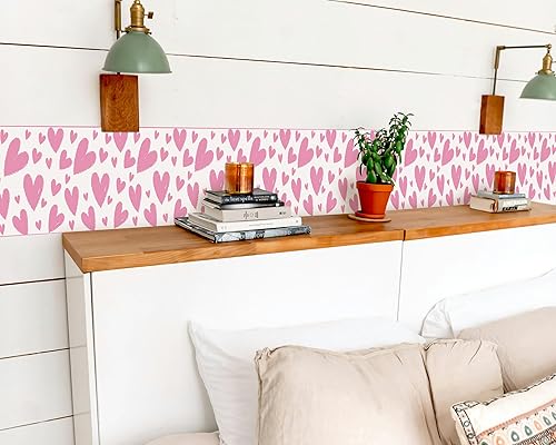 Vista 316 de FLFK Calcomanías de pared para despegar y pegar, para habitación de los niños, calcomanías de peces bajo el mar, 4 x 240 pulgadas (azul)