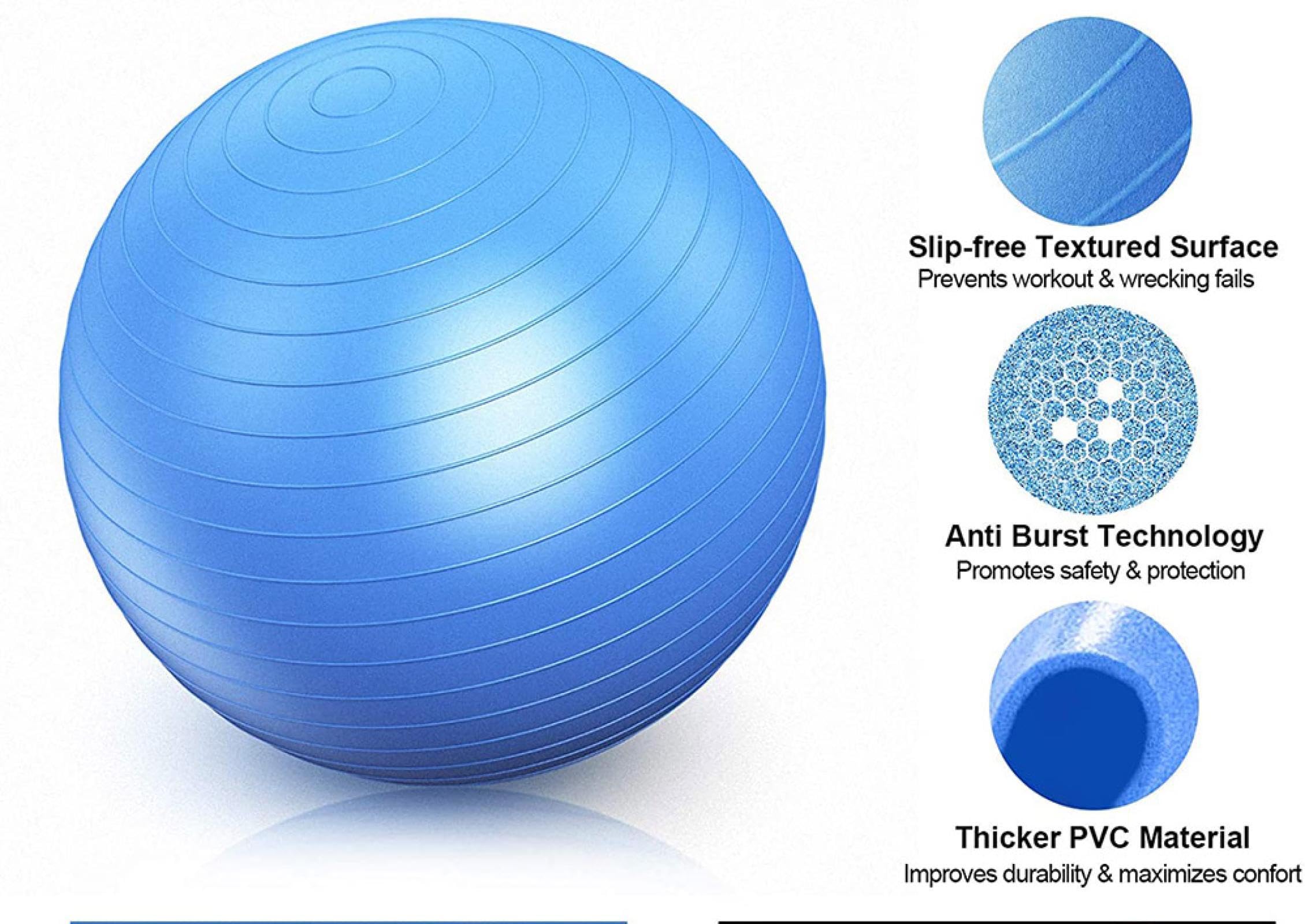 Pelota de ejercicio para yoga, equilibrio deportivo, gimnasio, fitball, ejercicio, fitness, pilates