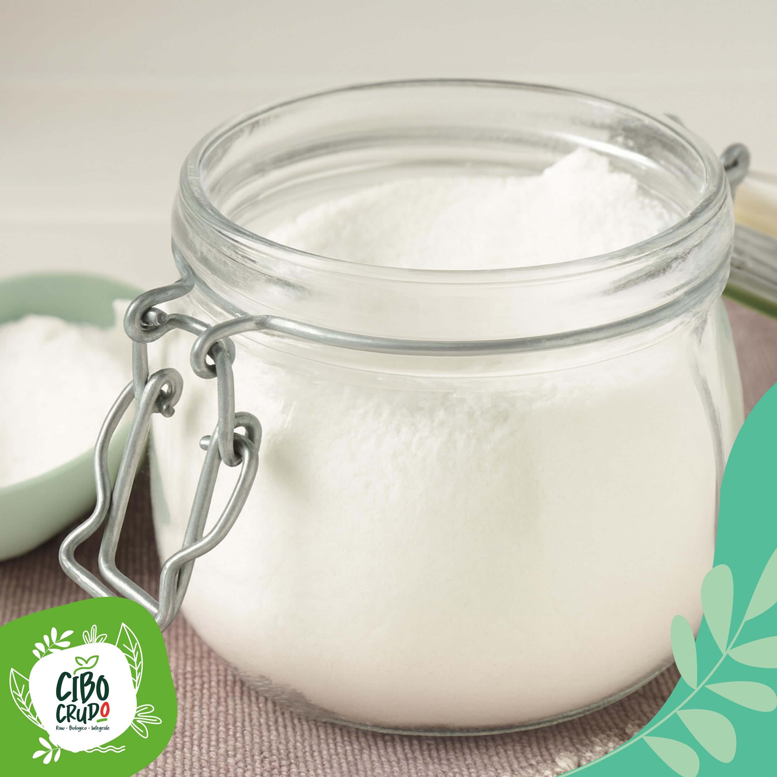 CiboCrudo Fibra de Acacia Orgánica en Polvo - 500g. Alto Contenido en Fibra Soluble Para Adelgazar (85%) Sin Azúcares. Goma Arabiga Dietética Vegana para Dietas Cetogénicas y la Digestión