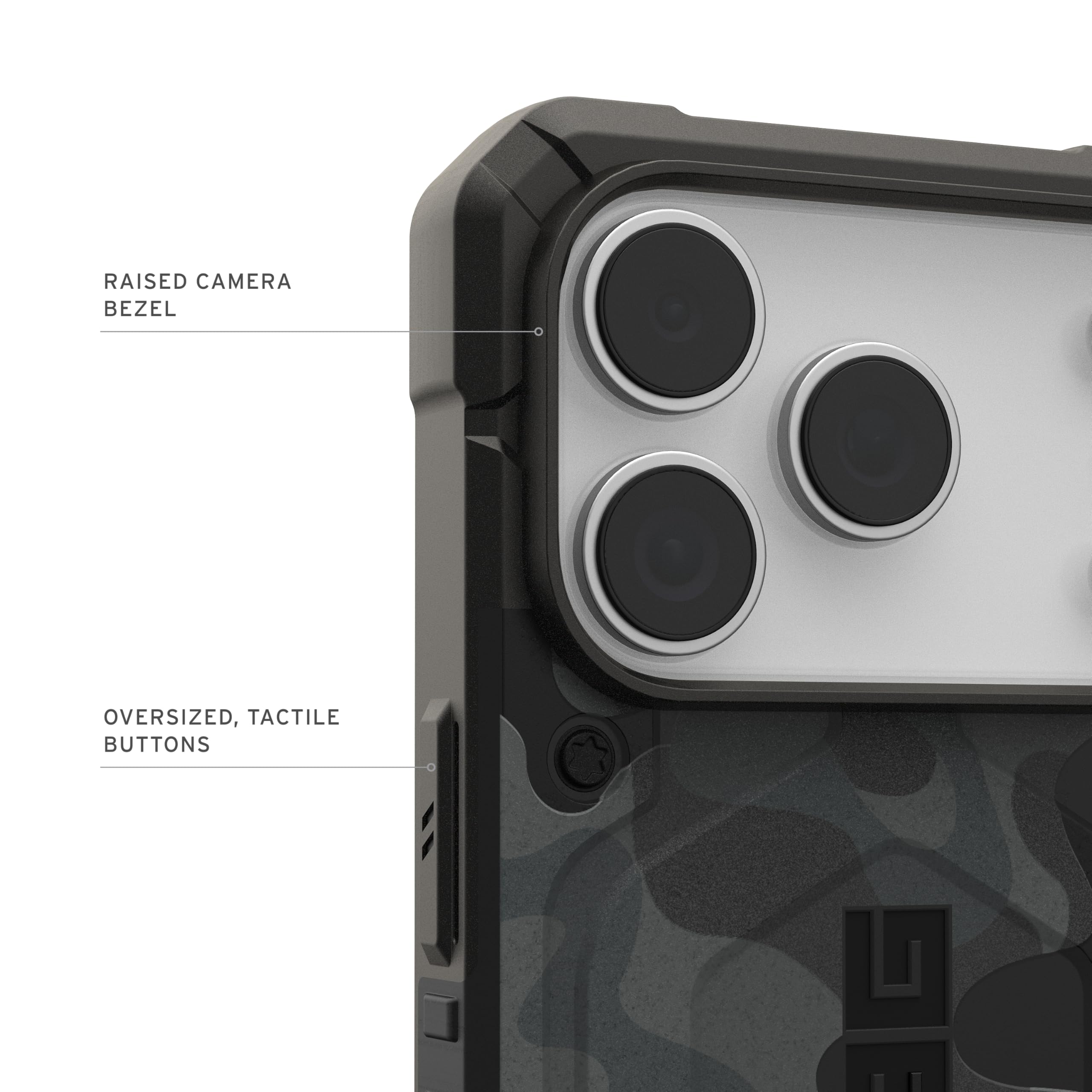 Urban Armor Gear Pathfinder MS Case Compatible con Apple iPhone 17 Pro Funda (Carga inalámbrica/magnética, protección contra caídas estándar Militar) Camuflaje Medianoche