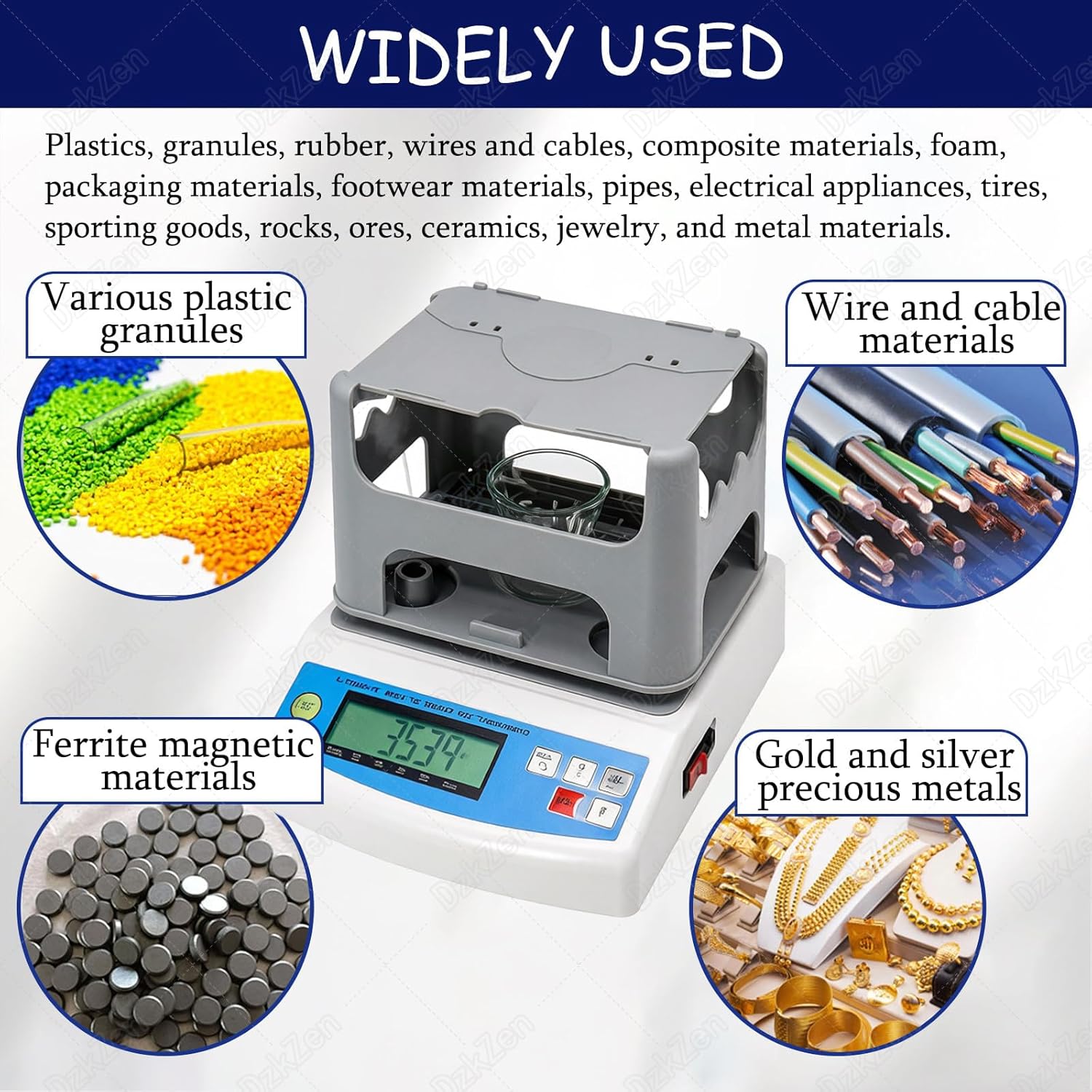 Gold Purity Testing Analyzer Machine, Digital Electronic Gold Purity Tester Meter, Gold Purity Tester Machine, for Precious Metals, Jewelry,Solid Materials N3005E