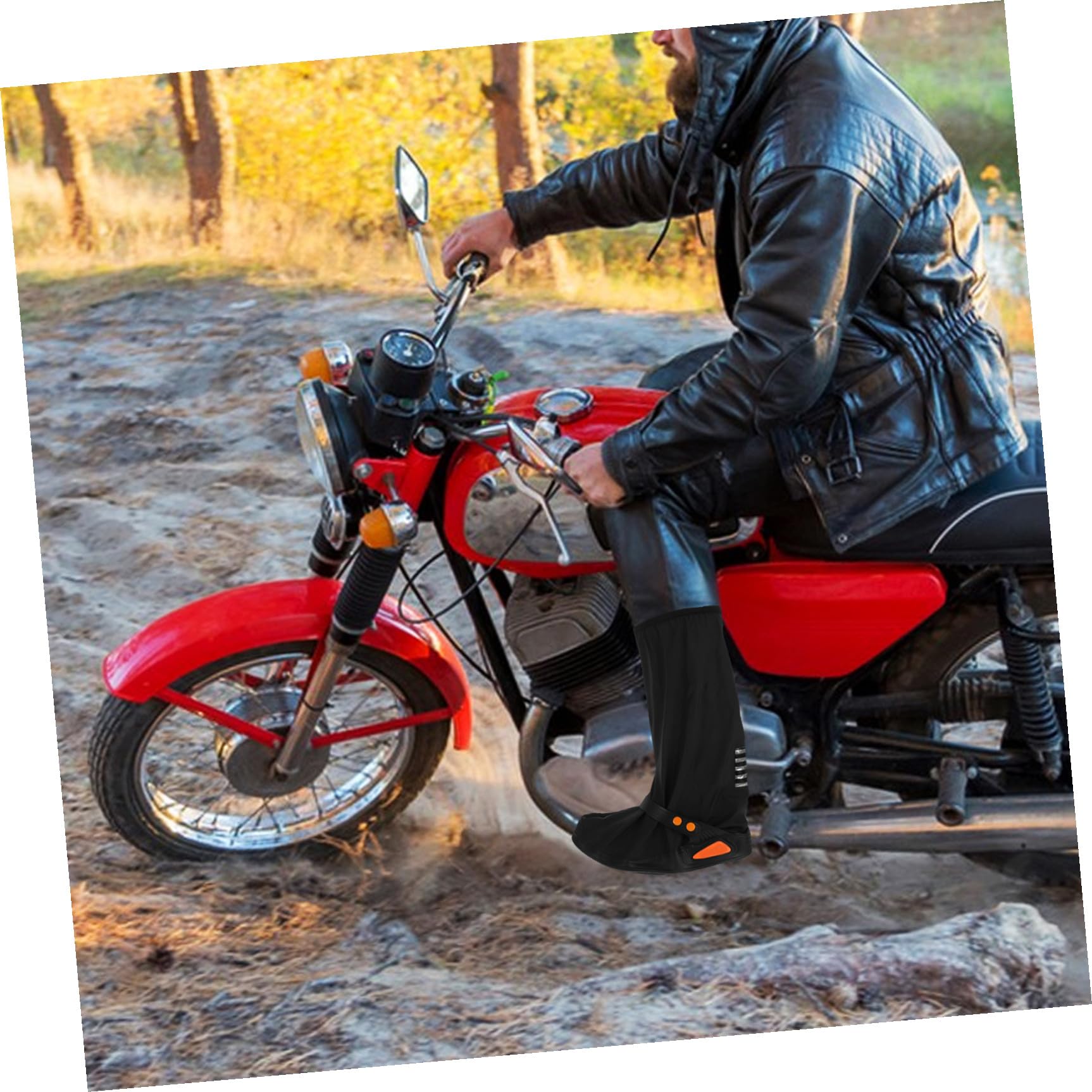 WOONEKY Funda Protectora para Zapatos De Lluvia Cubre Zapatos Impermeables y Antideslizantes para Actividades y Ciclismo
