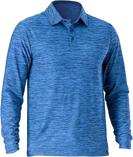Men's Polo Shirts Quick Dry Golf Shirts UPF 50 Long and Short Sleeve Moisture Wicking Polo Shirts