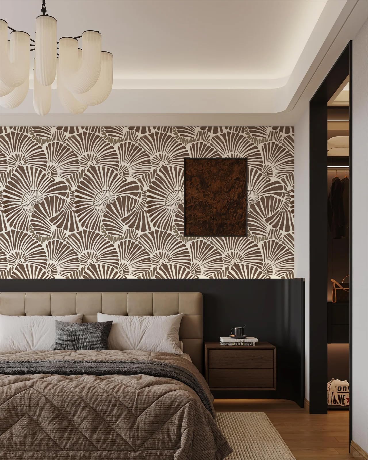 Carta Da Parati Autoadesiva MyforHD - Motivo Geometrico A Strisce Impermeabile Per Bagno, Cucina E Camera - Foto 3