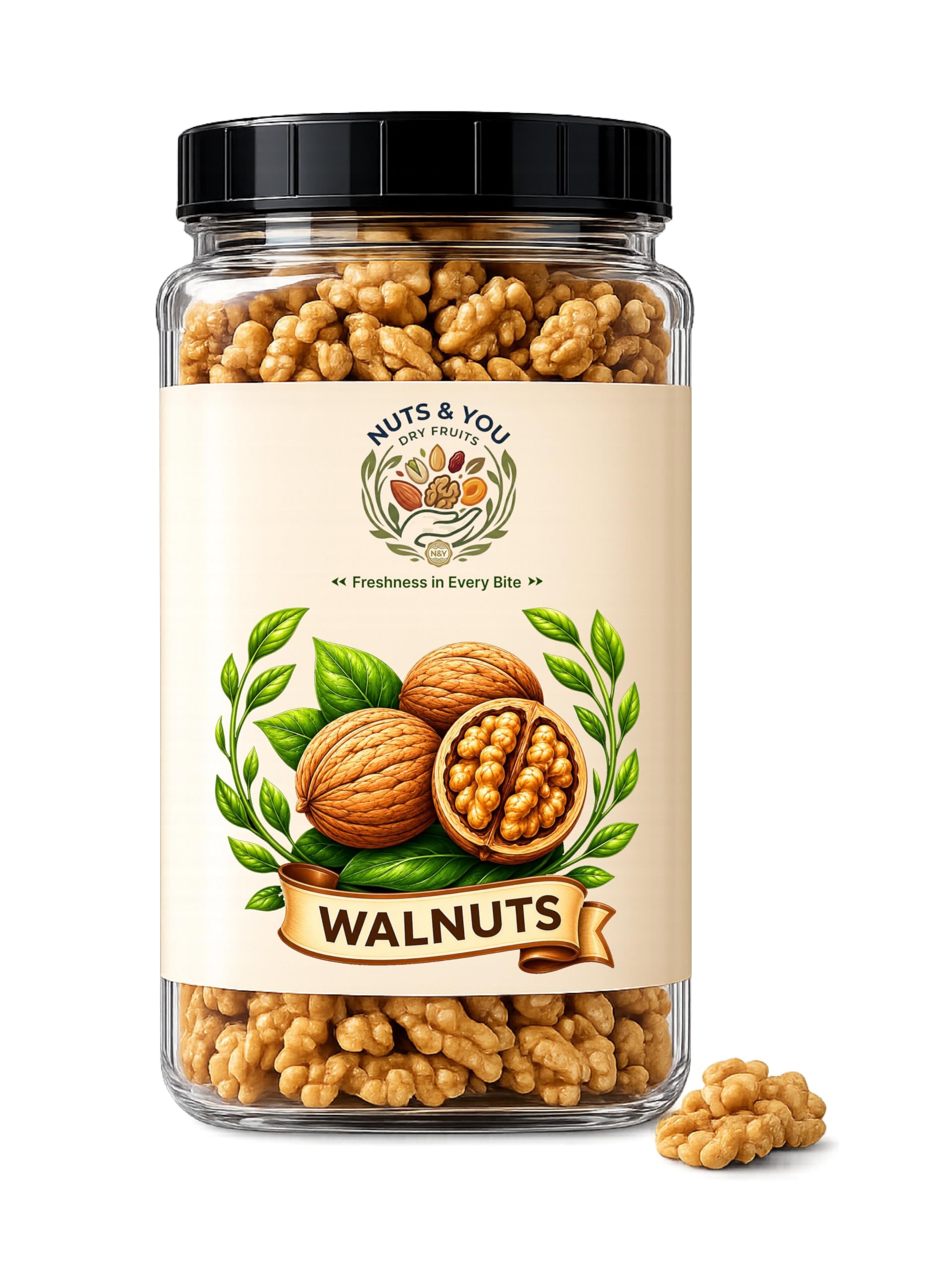 NUTS & YOU Premium Walnut Kernels 900gm | Akhrot Giri Without Shell | Omega-3 Rich Brain Food | Crunchy & Fresh Walnuts | High Fiber Healthy Snack-image-8