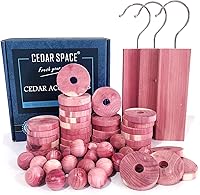 Vista 8 de Cedar Space Bloques de cedro para almacenamiento de armario, bloques de cedro rojo 100% aromático, tablones de cedro, 16 piezas para cajones