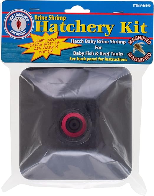 San Francisco Bay Brand Brine Shrimp Hatchery Kit, includes 3-packets of Brine Shrimp Hatch Mix