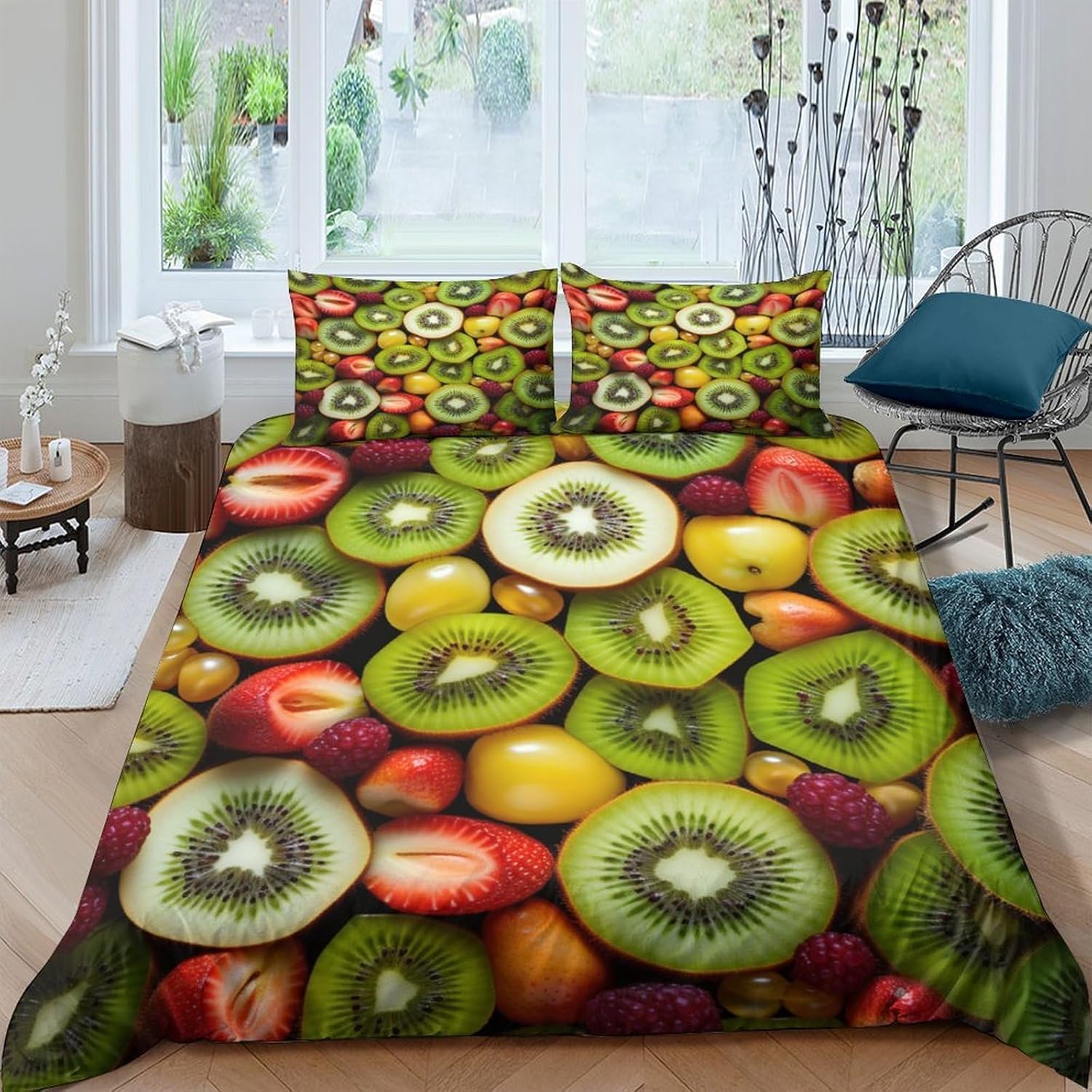 Parure de lit fruit 3D pour une chambre dynamique et un sommeil réparateur