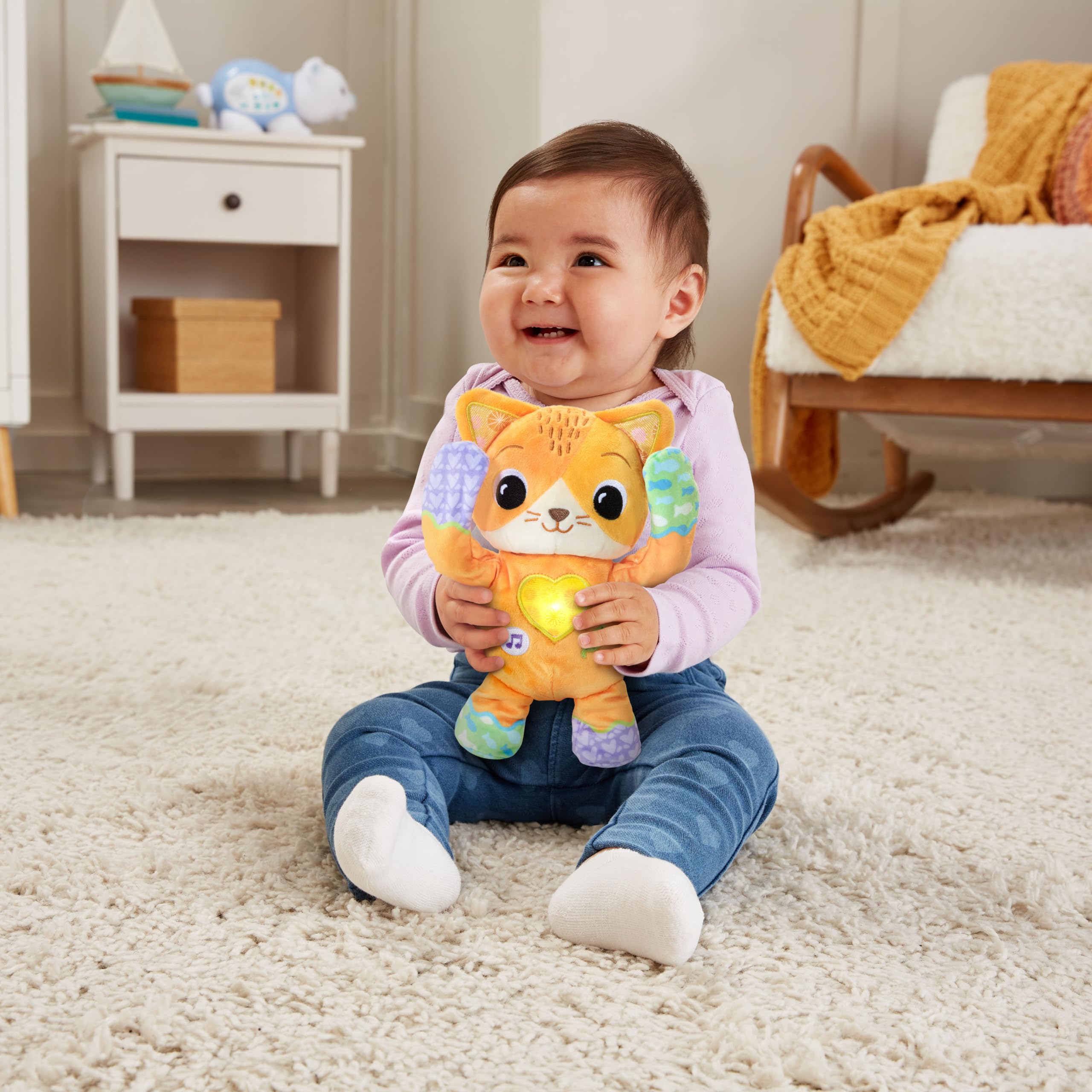 VTech-Baby Gatito Tristrás, Peluche Musical para bebés +12 Meses, Gato Interactivo Cucú-Trás, Estimulación Musical y sensorial, Regalo bebés +1 año, Contenido en español