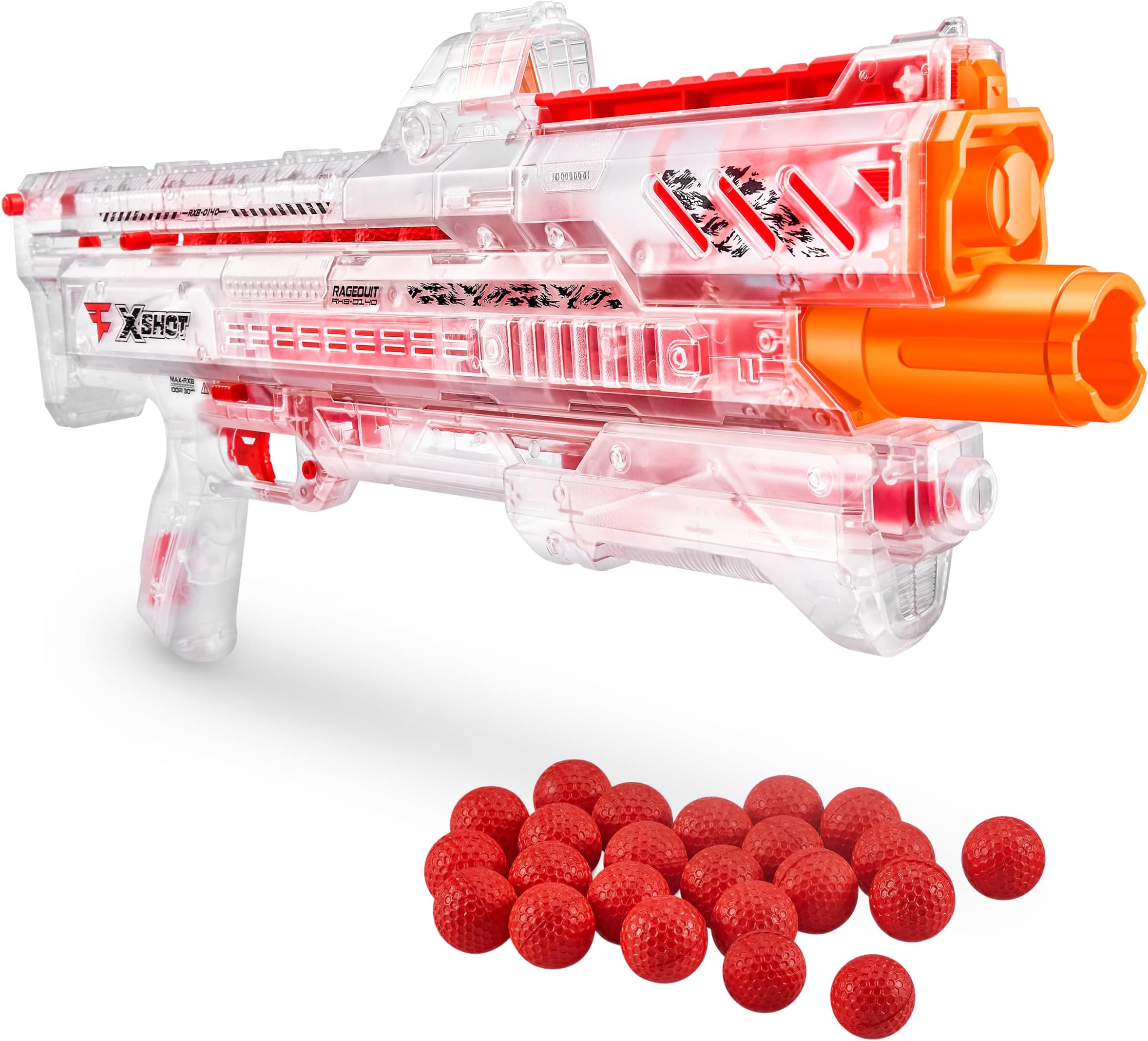 ZURU X Faze Clan Chaos Faze Ragequit (24 Dart Balls) X-Shot Foam Dart Blaster 100ft/30" Teens/Adults
