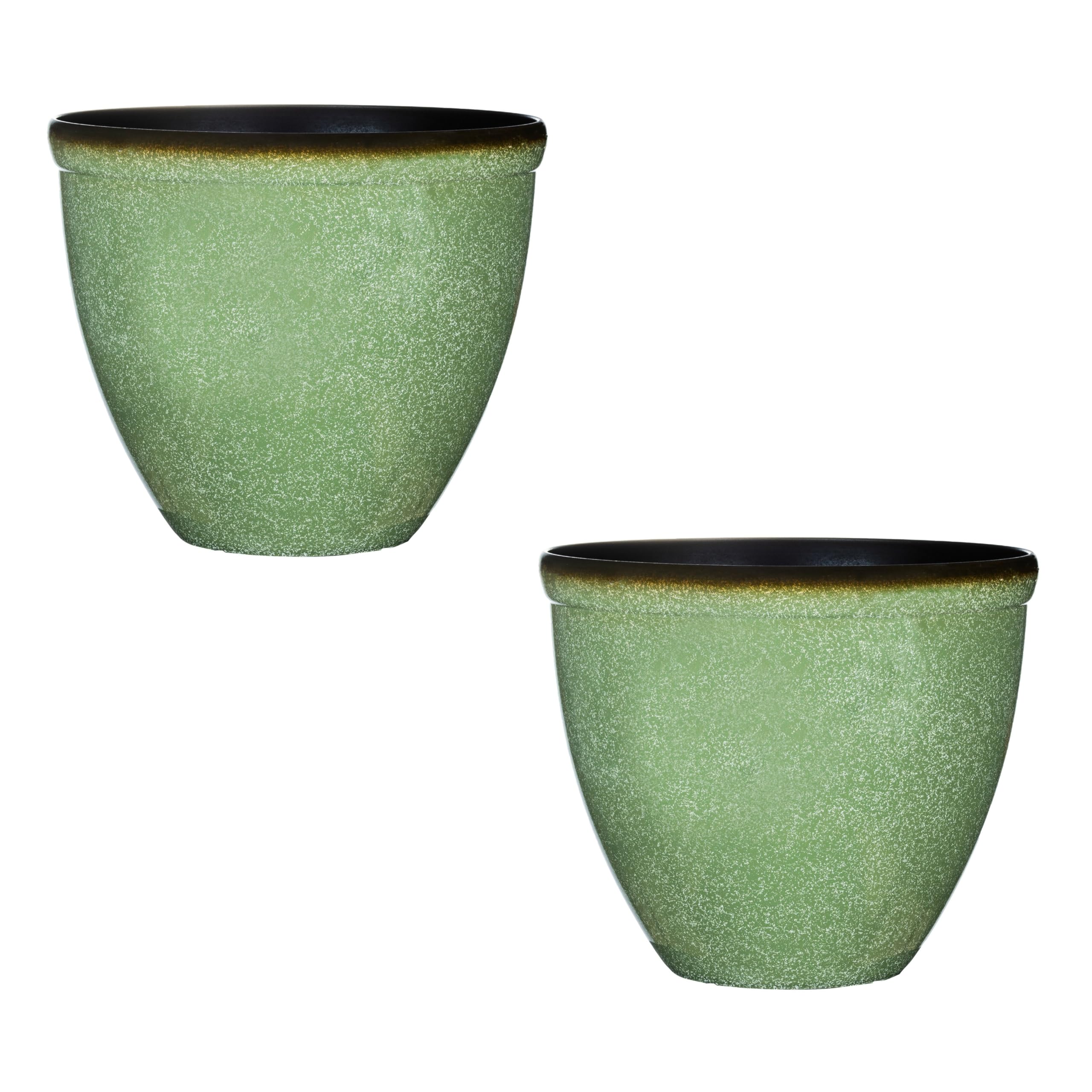 Garden Gear Bell Glazed Planter 39.5cm Green