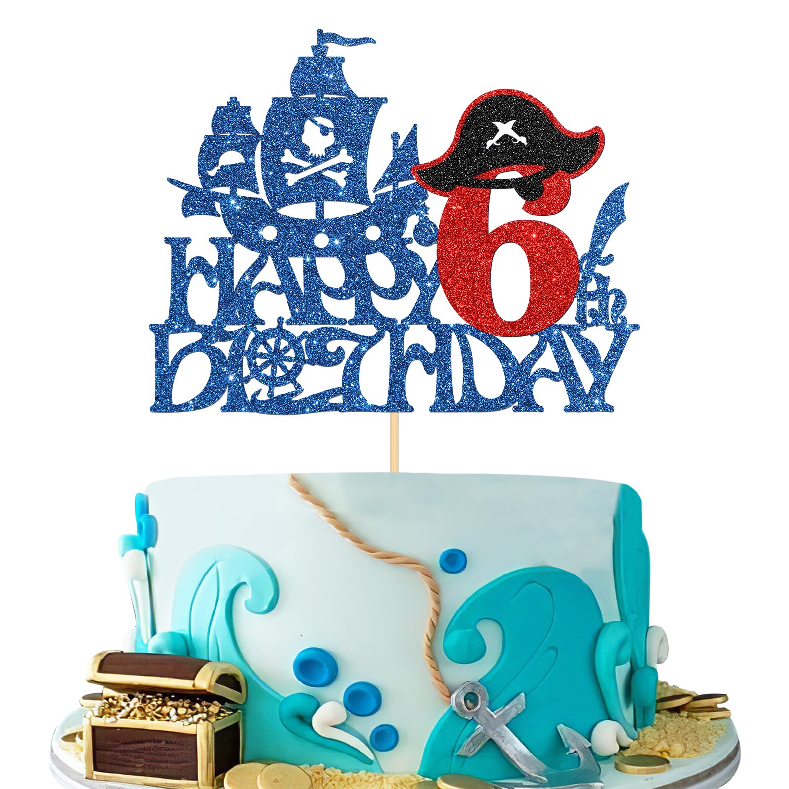 personalized-pirate-ship-cake-topper-pirate-birthday-party-pirates-of