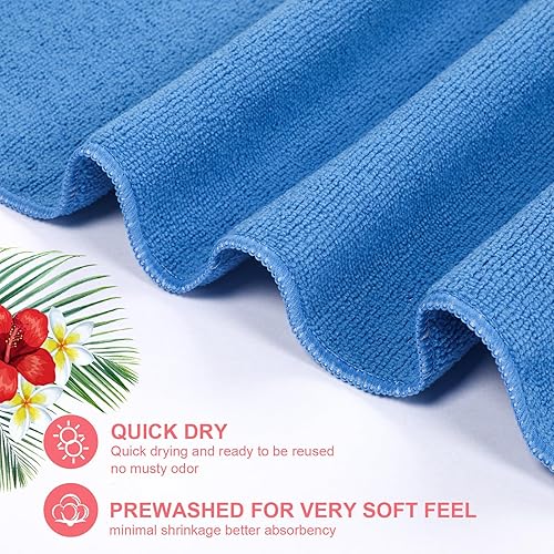 Miniatura 3 de Redbaker Paquete de 16 toallas de playa de microfibra de gran tamaño para adultos, toallas de playa de secado rápido, absorbentes, toallas de