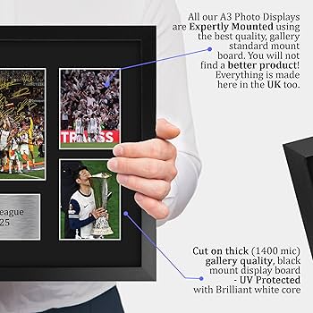 RJR PRINTS Son Heung-Min Tottenham Signed 12x8 Inch Montage